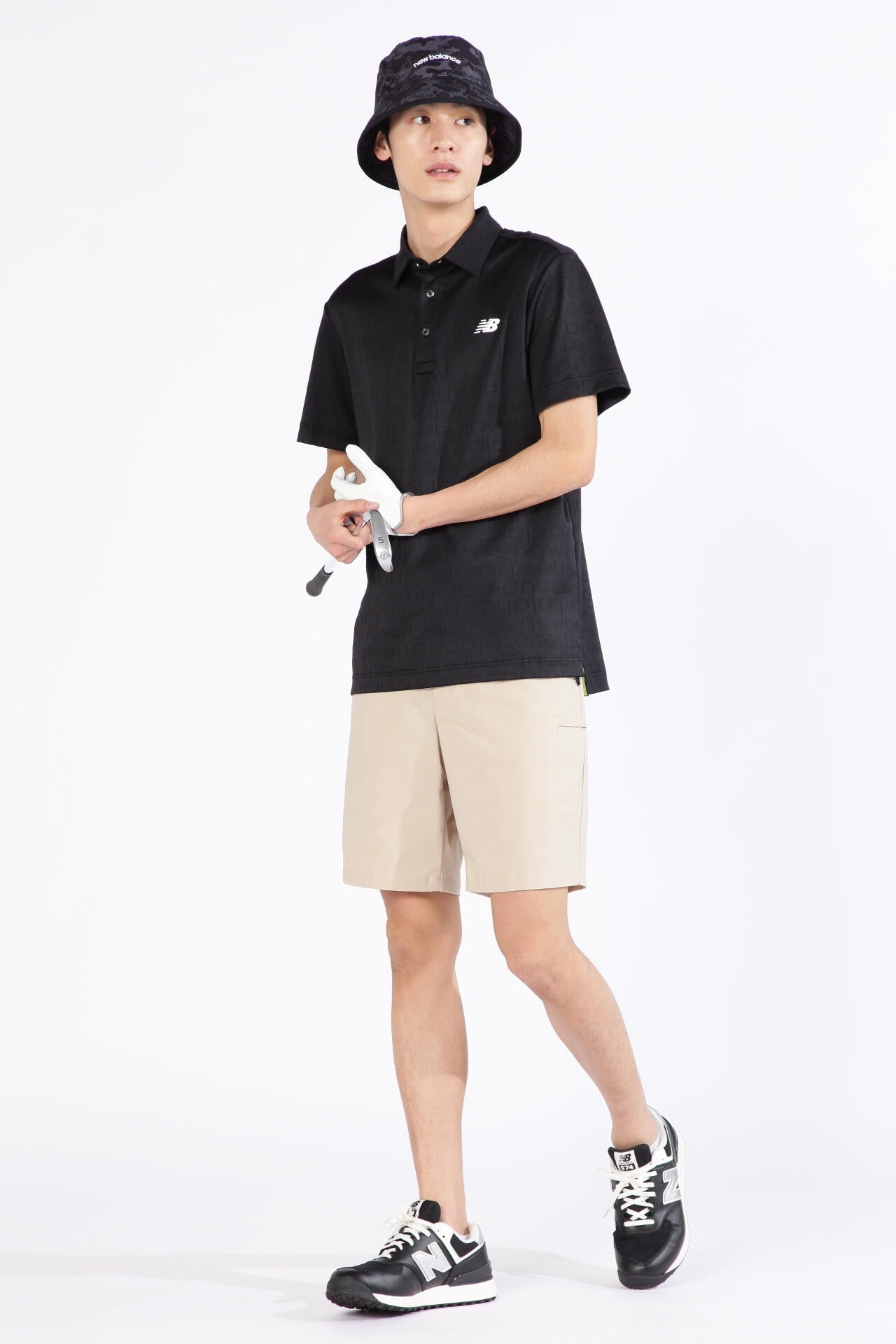 ピクセルロゴ柄 半袖 カラーシャツ (MENS SPORT)