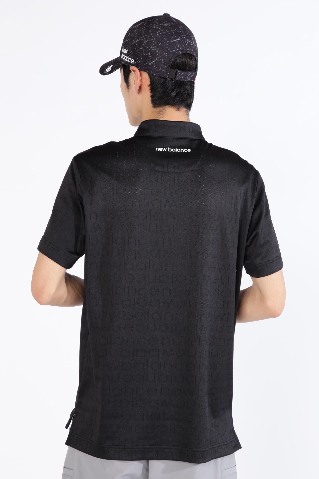 ピクセルロゴ柄 半袖 カラーシャツ (MENS SPORT)