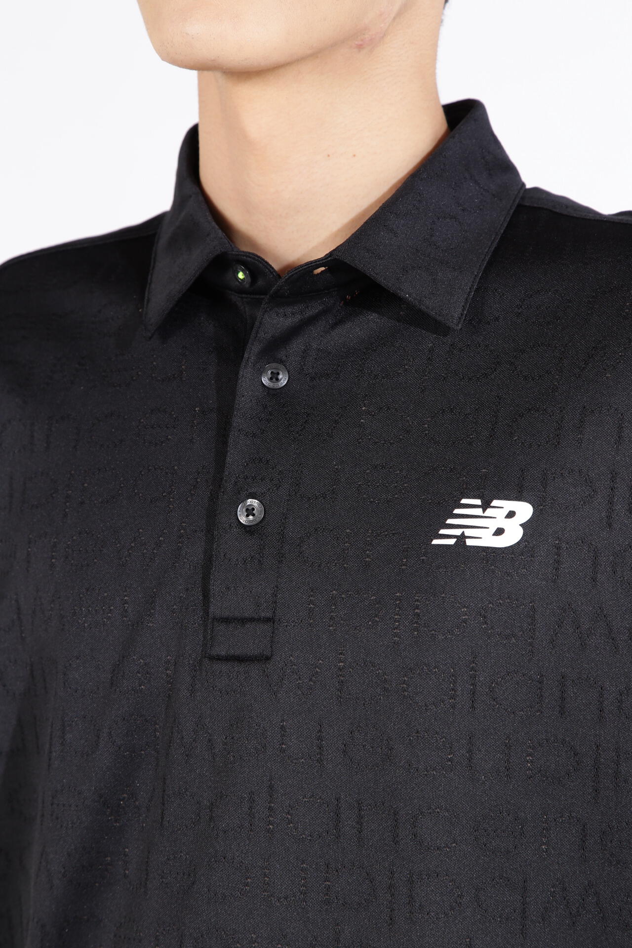 ピクセルロゴ柄 半袖 カラーシャツ (MENS SPORT)