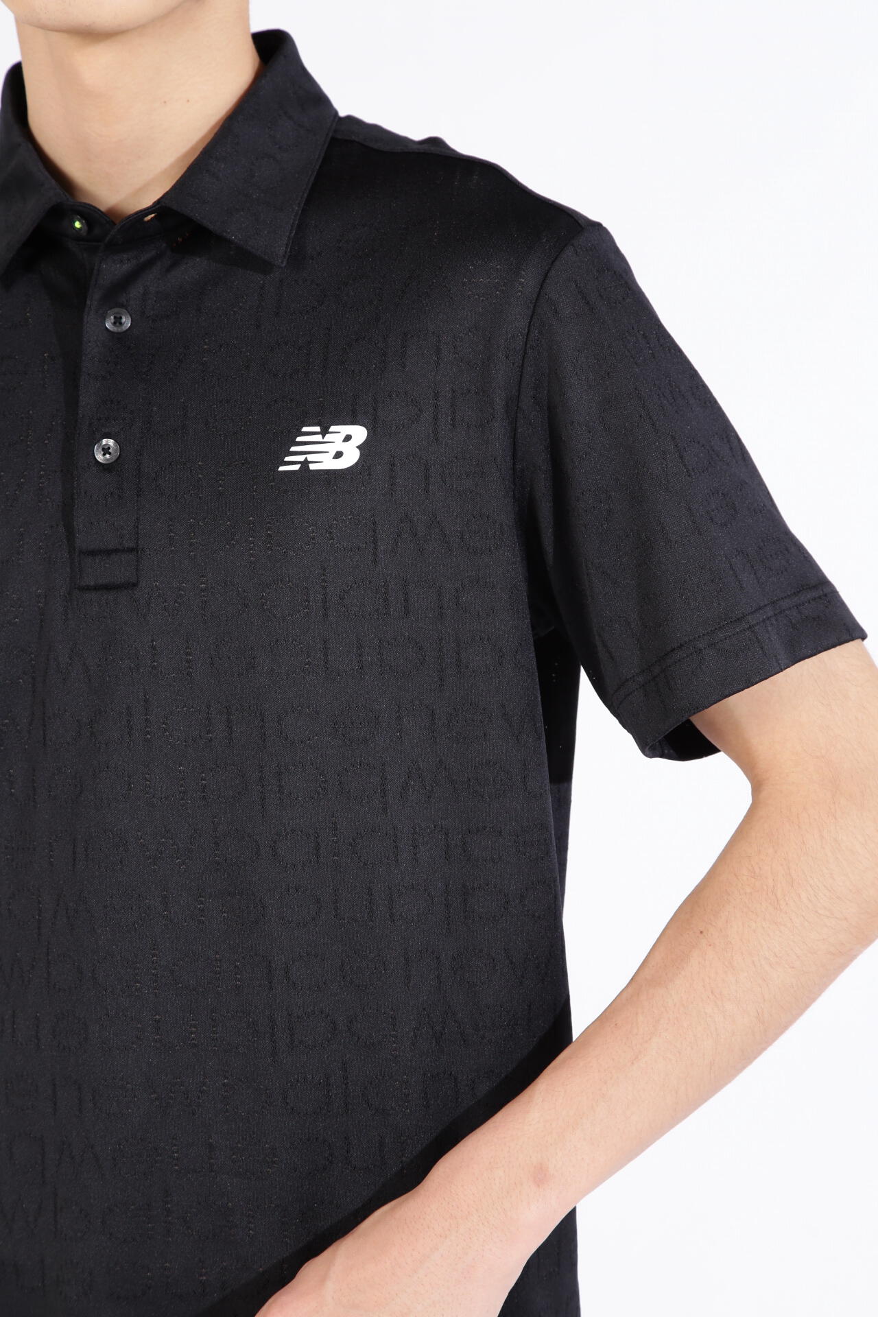 ピクセルロゴ柄 半袖 カラーシャツ (MENS SPORT)