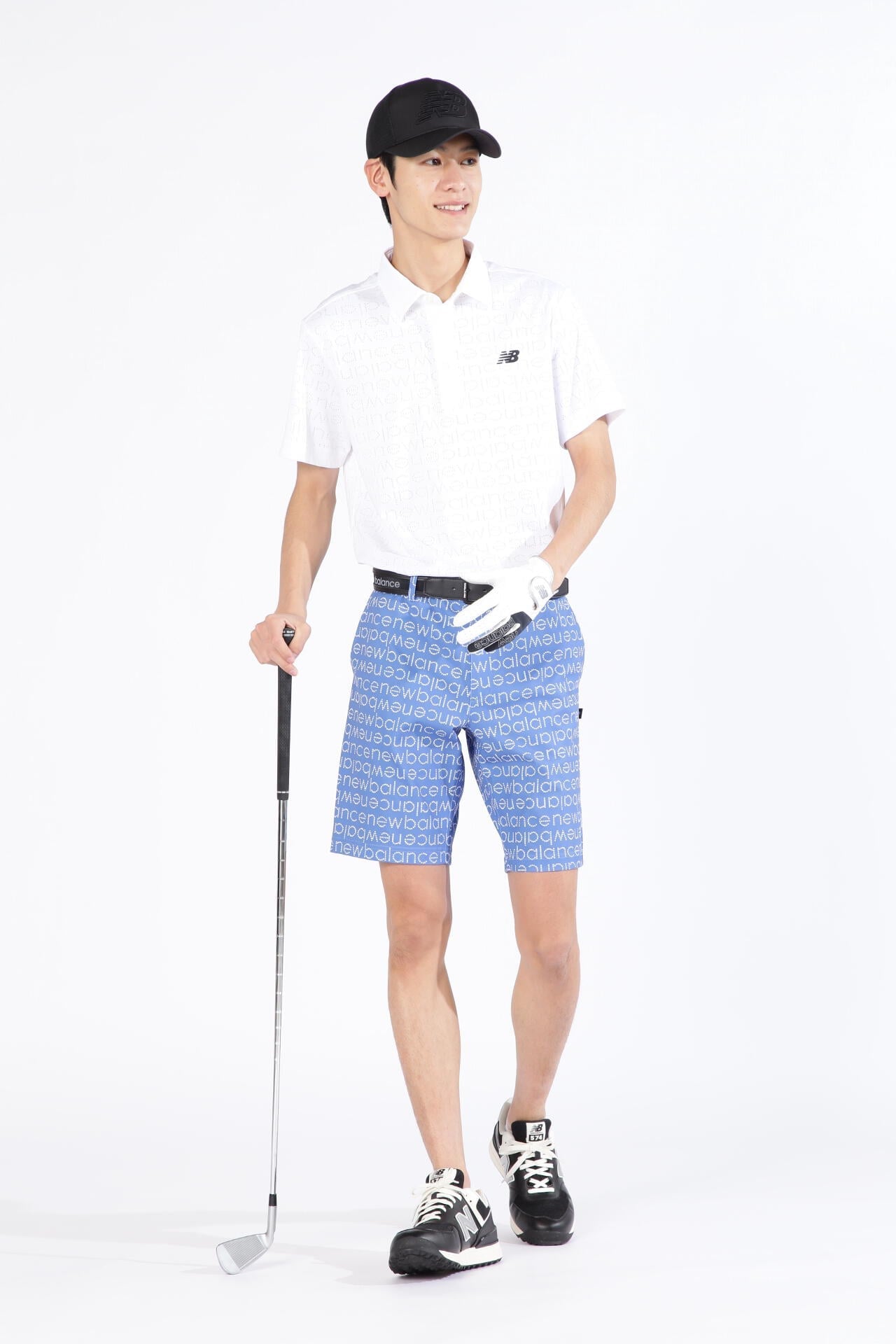 ピクセルロゴ柄 半袖 カラーシャツ (MENS SPORT)