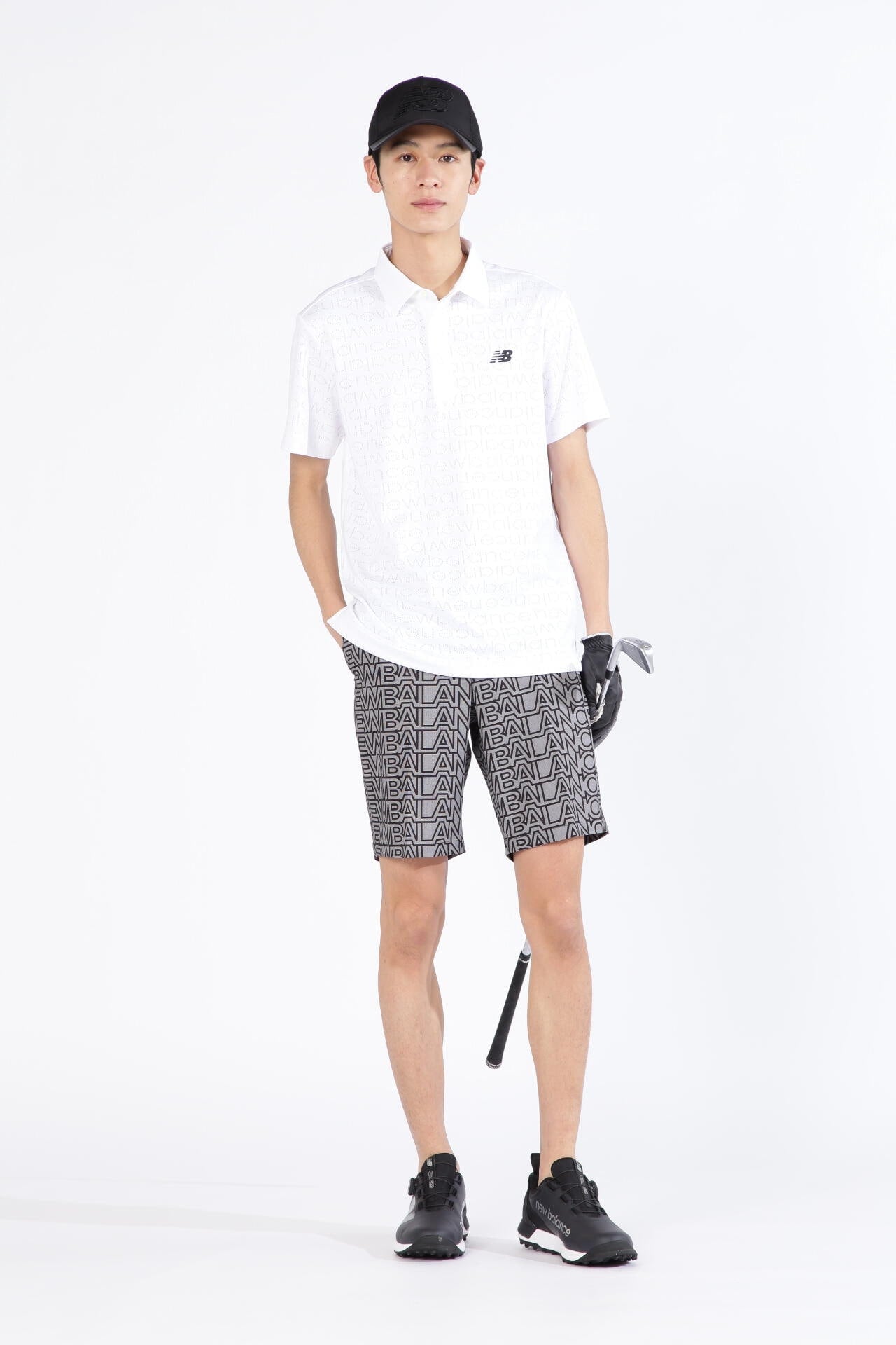 ピクセルロゴ柄 半袖 カラーシャツ (MENS SPORT)