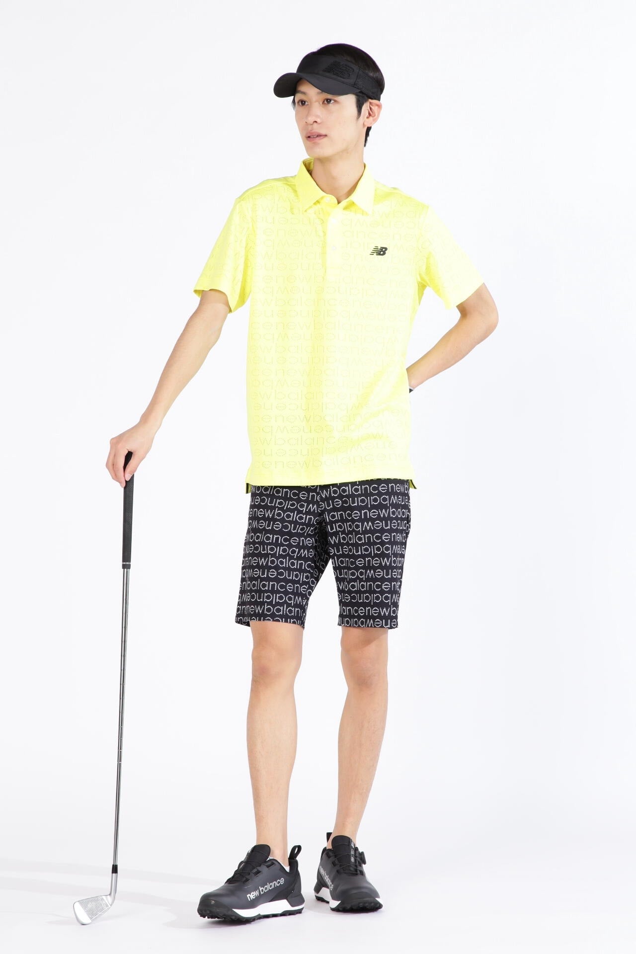 ピクセルロゴ柄 半袖 カラーシャツ (MENS SPORT)