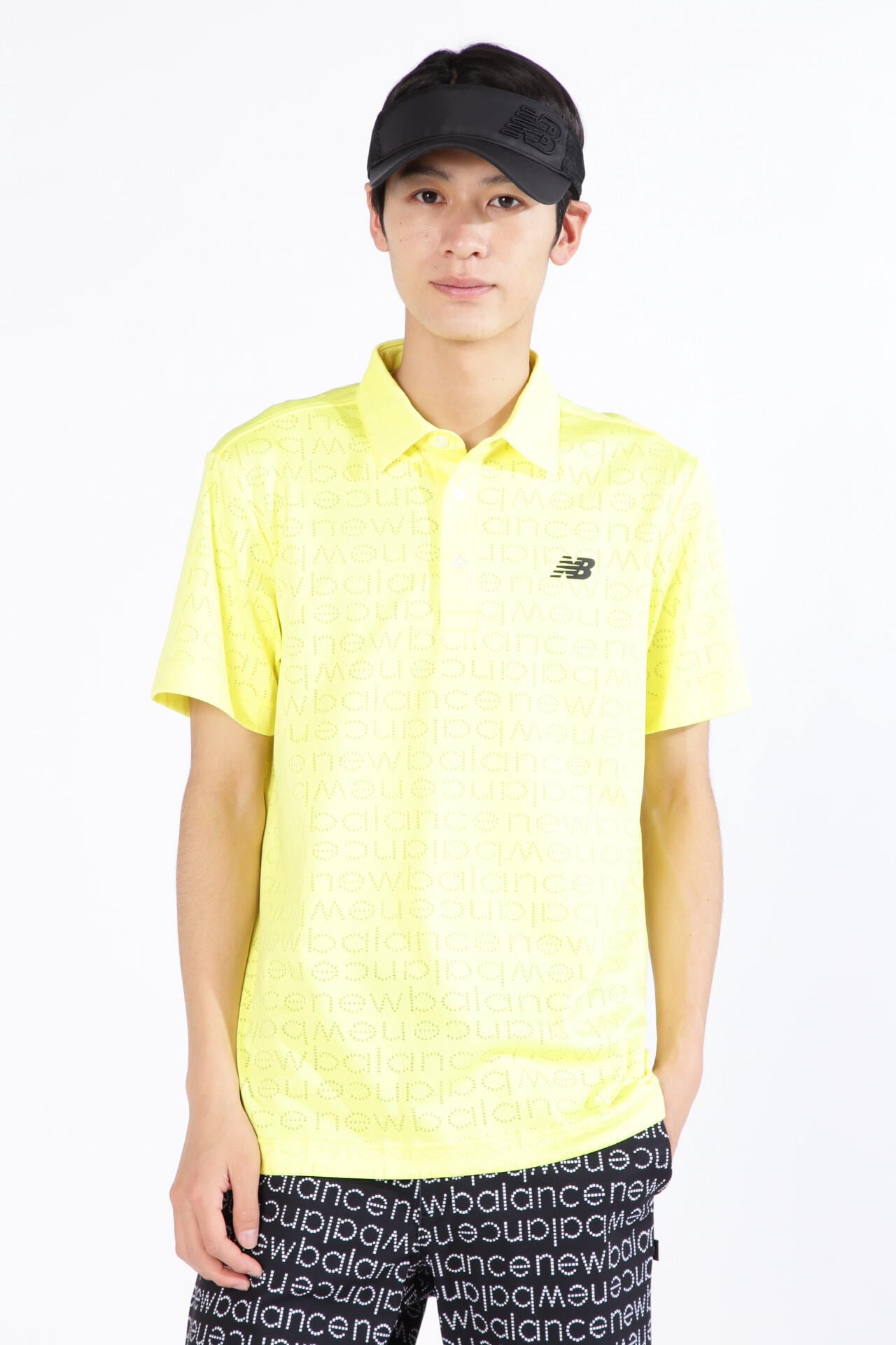 ピクセルロゴ柄 半袖 カラーシャツ (MENS SPORT)