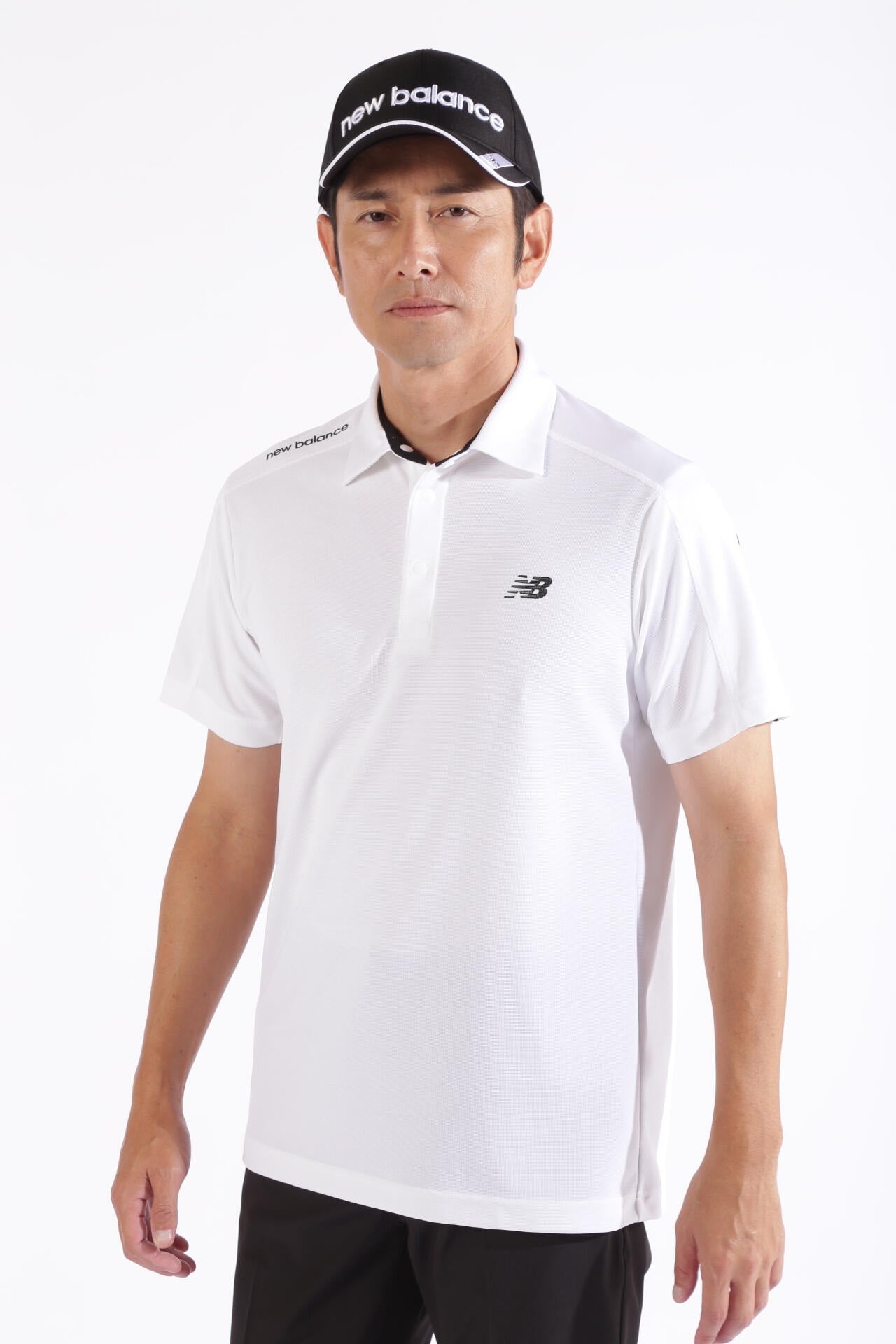 ワッフル×チェック 半袖 カラーシャツ (MENS WORLD)