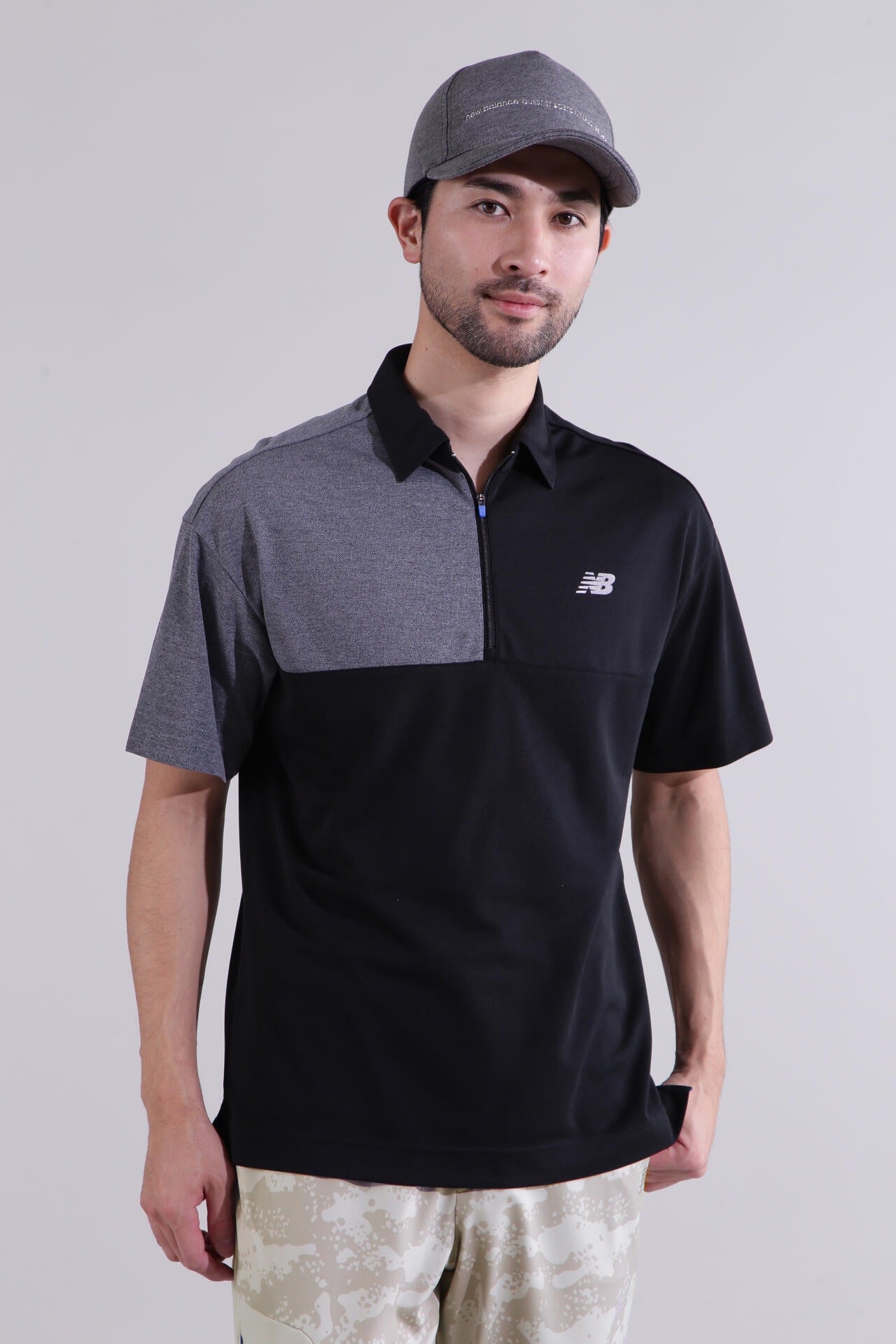 【直営店舗限定】ハーフジップ カラーシャツ (MENS)