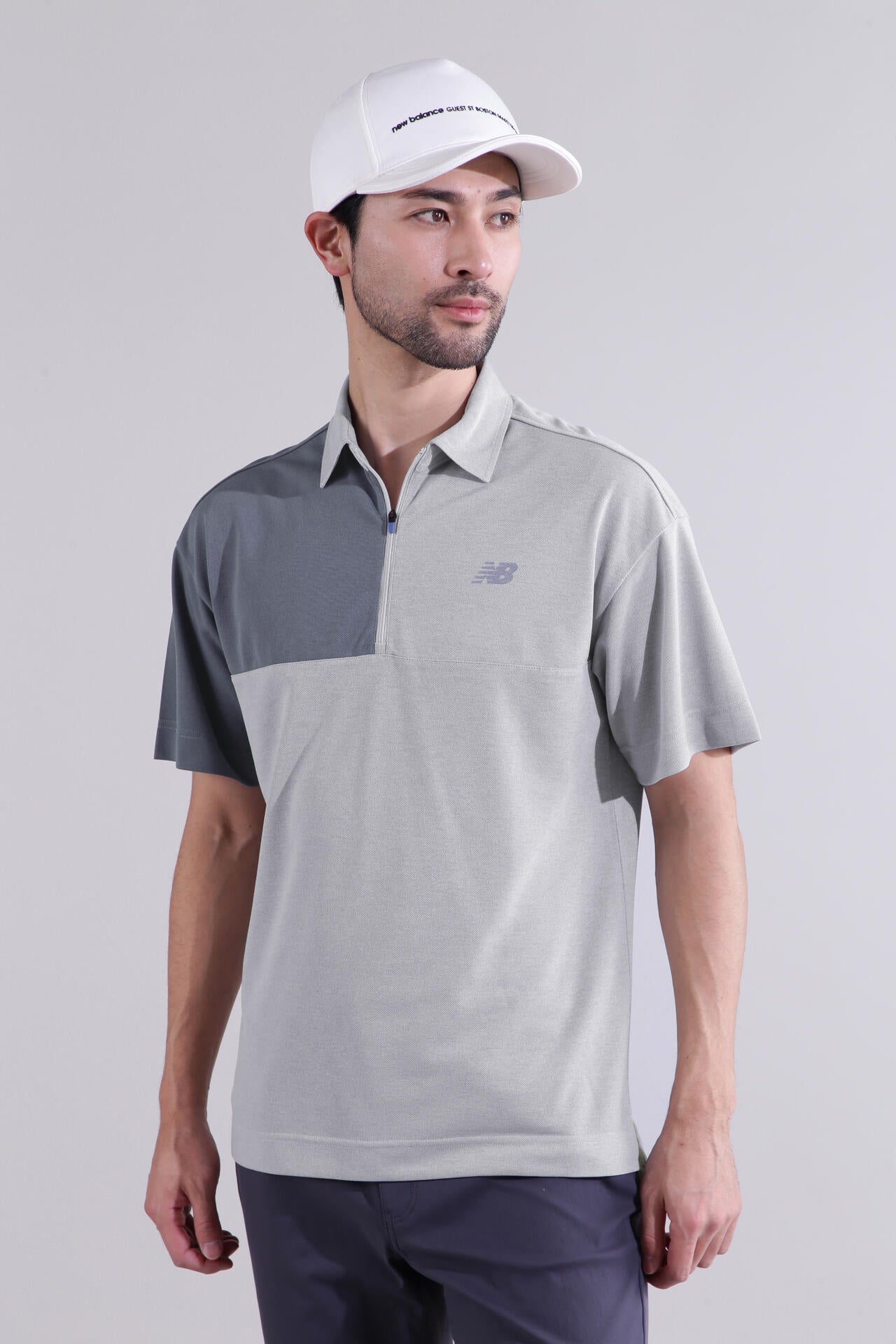 【直営店舗限定】ハーフジップ カラーシャツ (MENS)