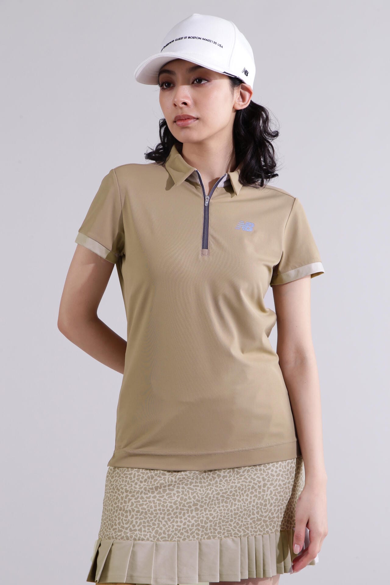 【直営店舗限定】ハーフジップ カラーシャツ (WOMENS)
