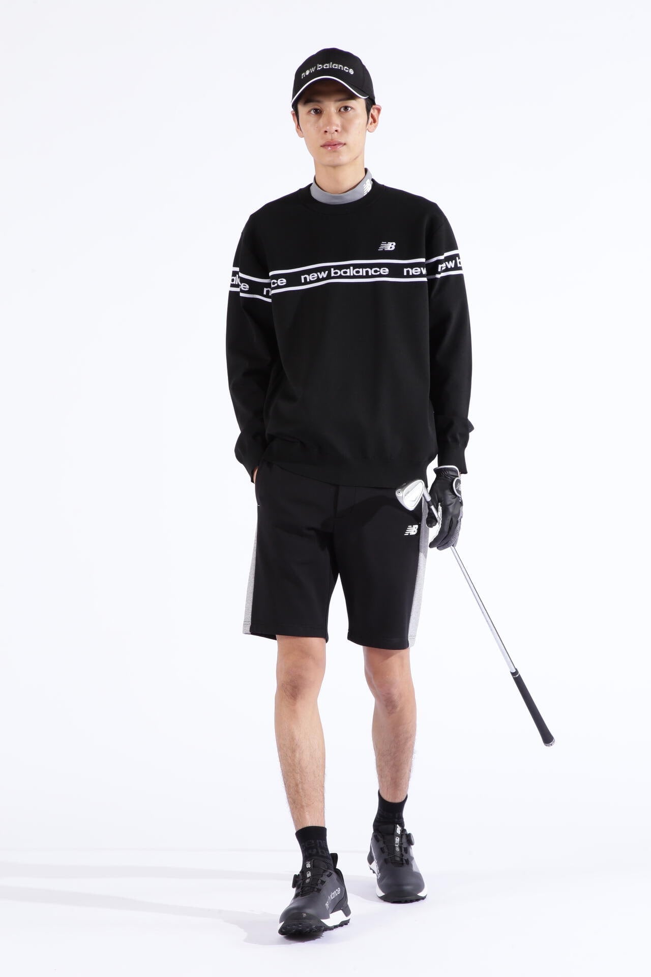 ロゴ×ガーター×プレーン クルーネック ニット プルオーバー (MENS SPORT)