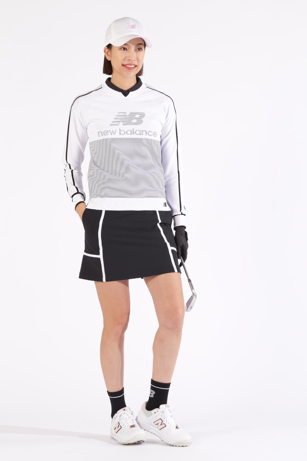 ロゴ×ボーダー クルーネック ニット プルオーバー (WOMENS WORLD)