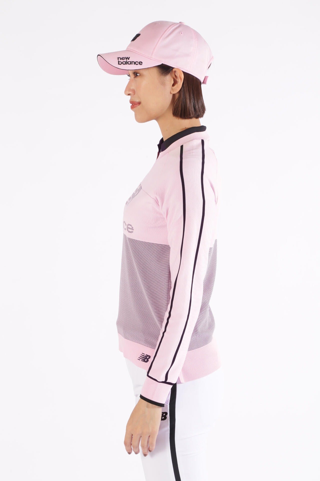 ロゴ×ボーダー クルーネック ニット プルオーバー (WOMENS WORLD)
