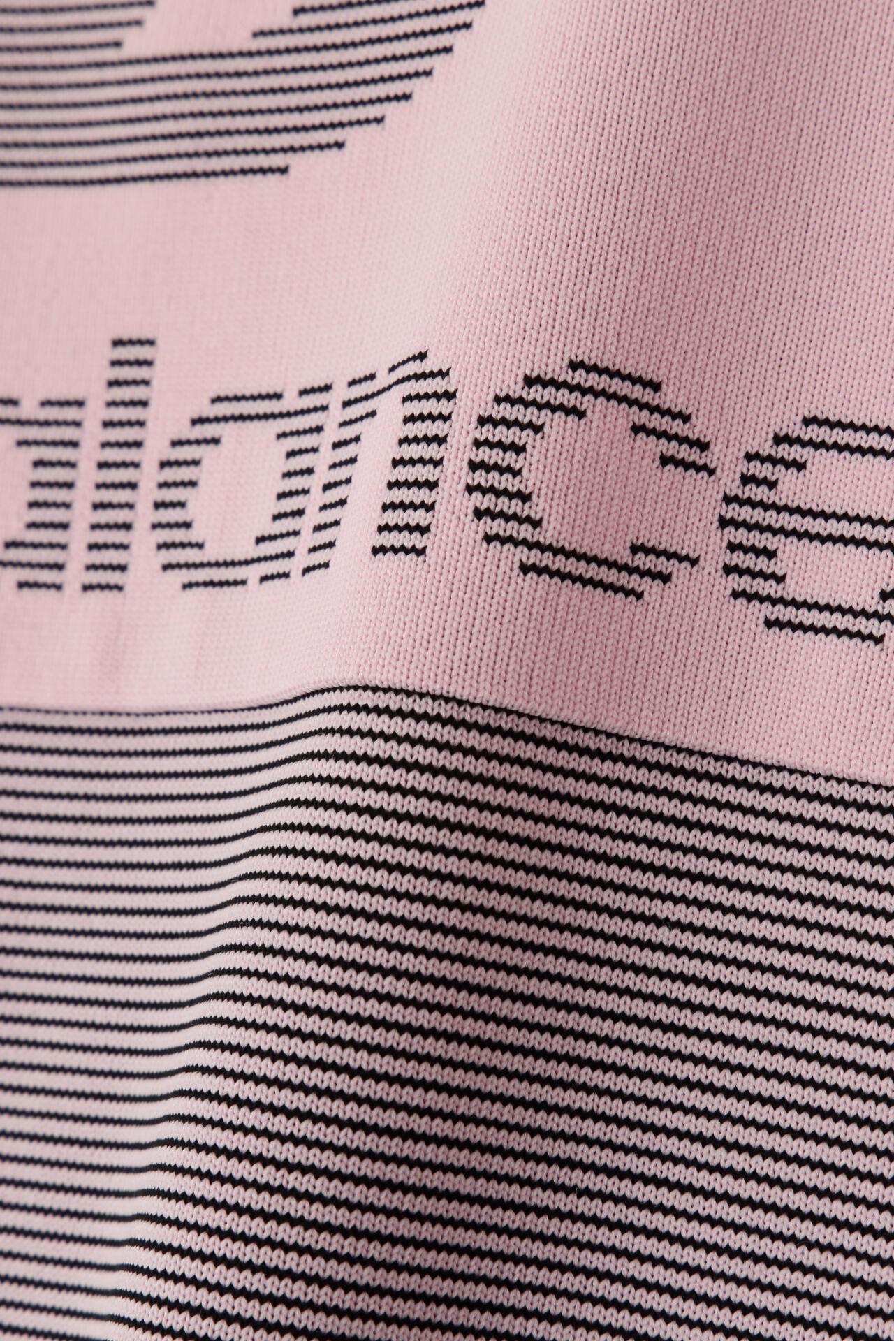 ロゴ×ボーダー クルーネック ニット プルオーバー (WOMENS WORLD)