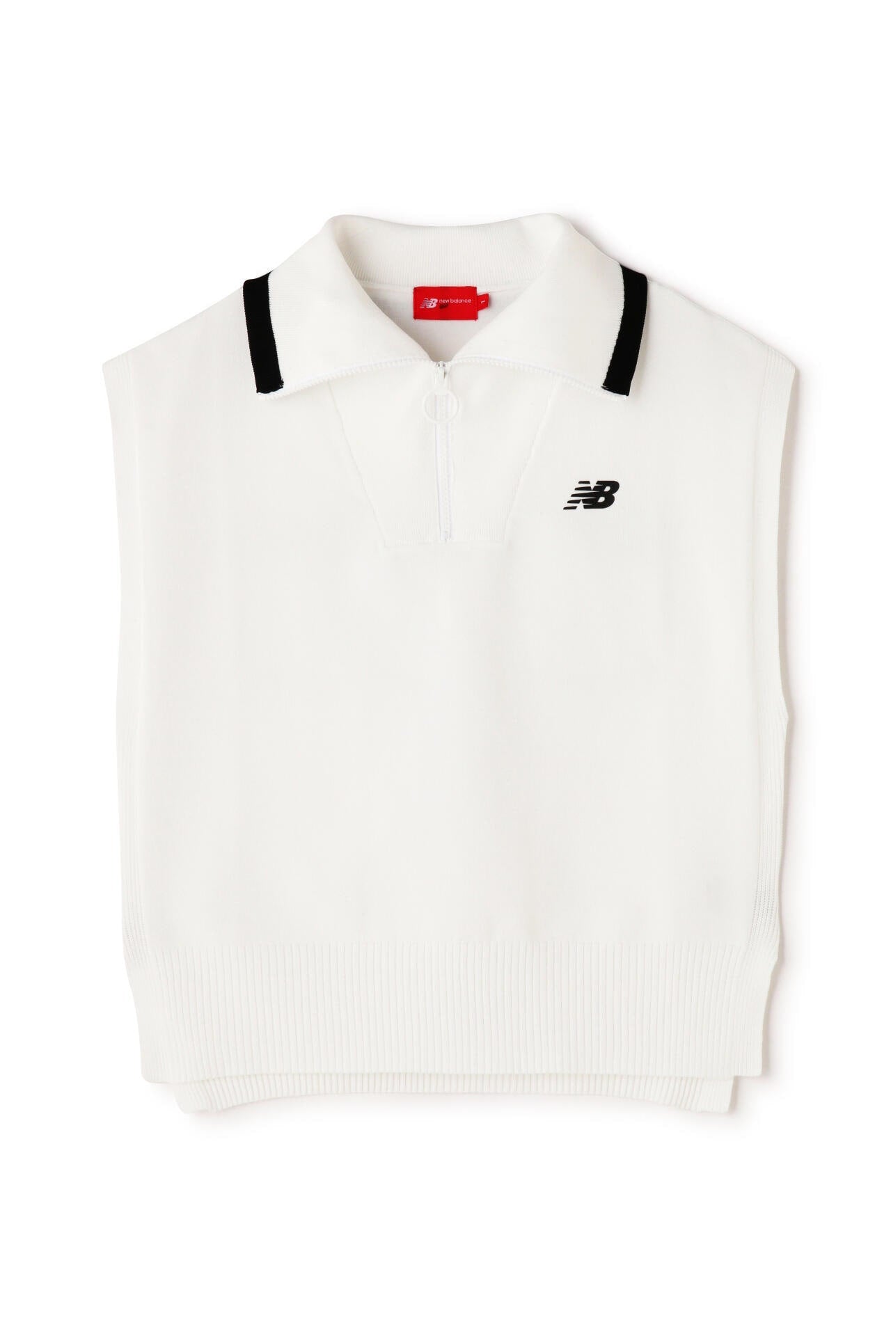 ハーフジップ スリーブレス ニット プルオーバー (WOMENS SPORT)