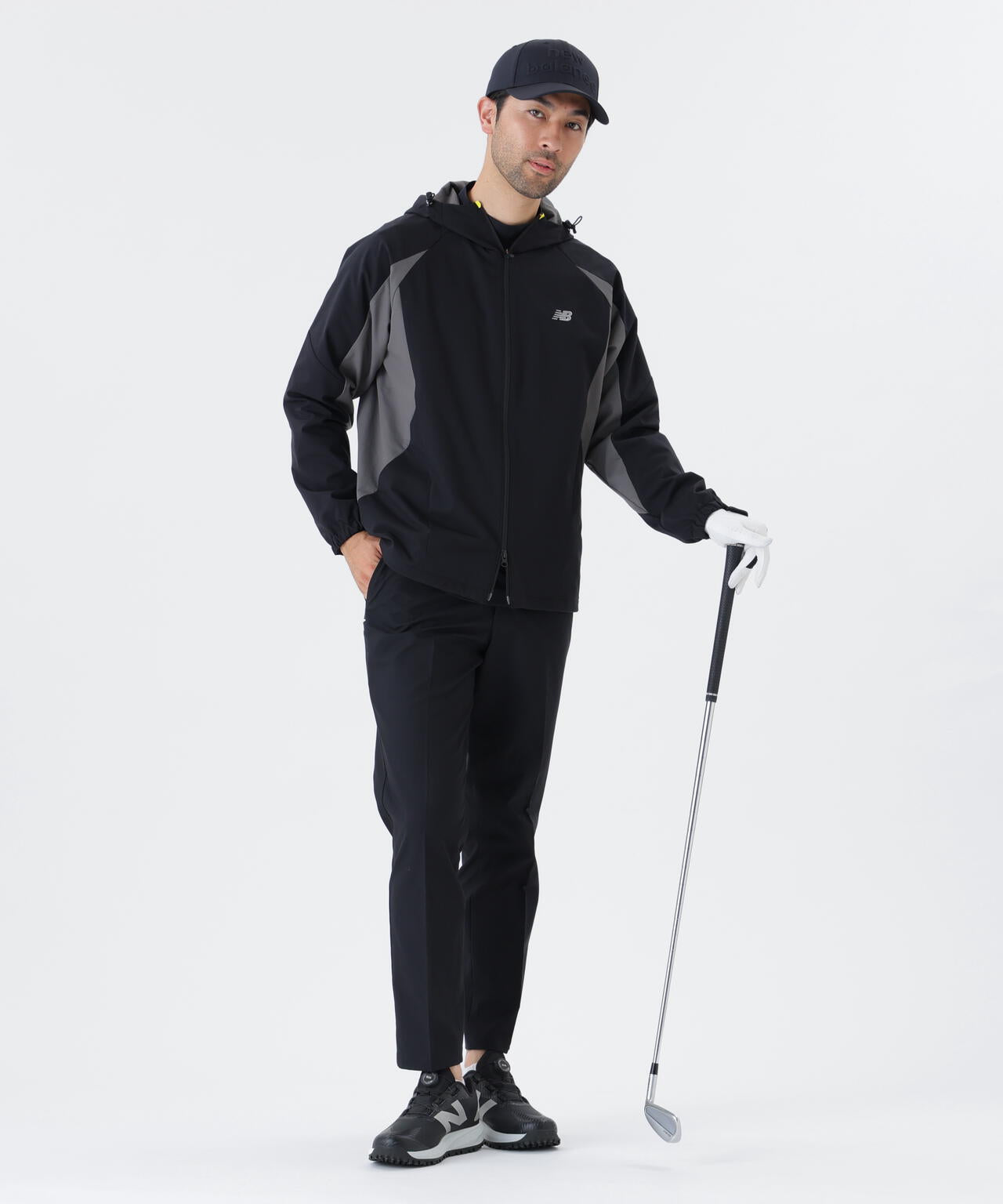 撥水 4WAYストレッチ フルジップ シェルパーカー (MENS)