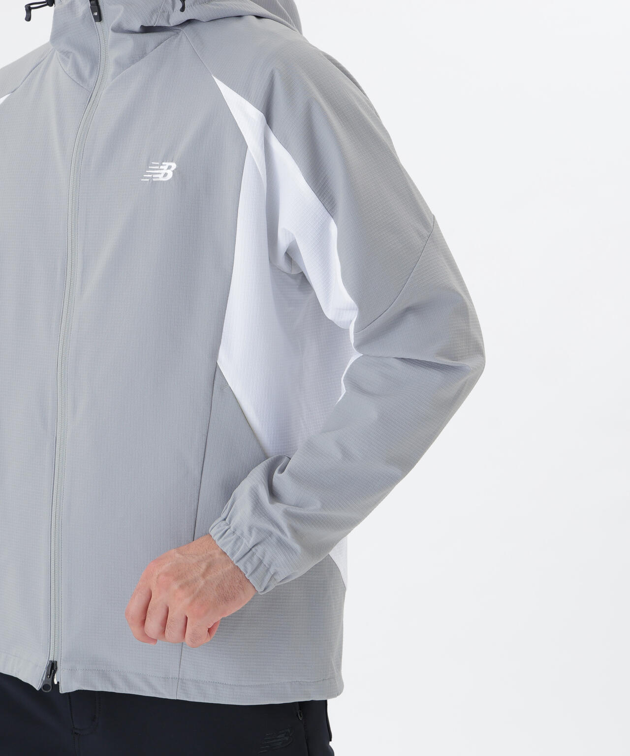 撥水 4WAYストレッチ フルジップ シェルパーカー (MENS)