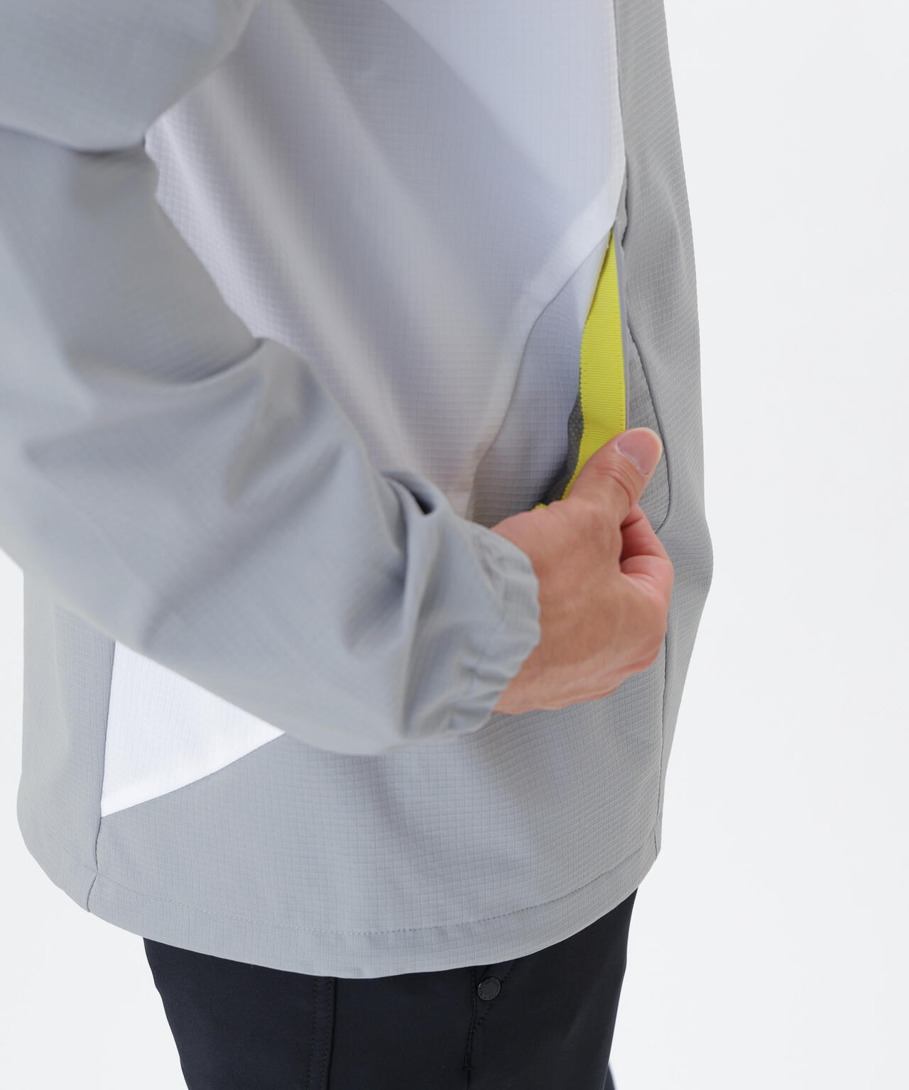 撥水 4WAYストレッチ フルジップ シェルパーカー (MENS)