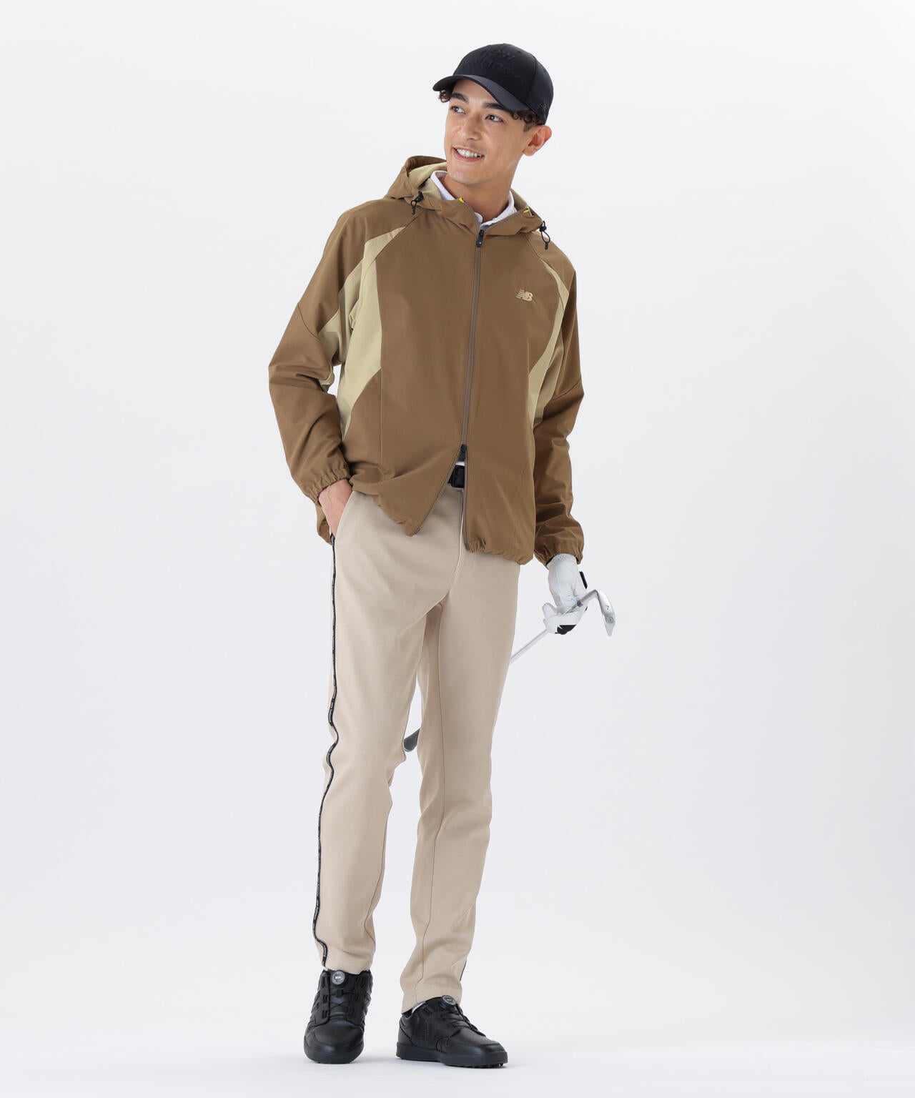 撥水 4WAYストレッチ フルジップ シェルパーカー (MENS)