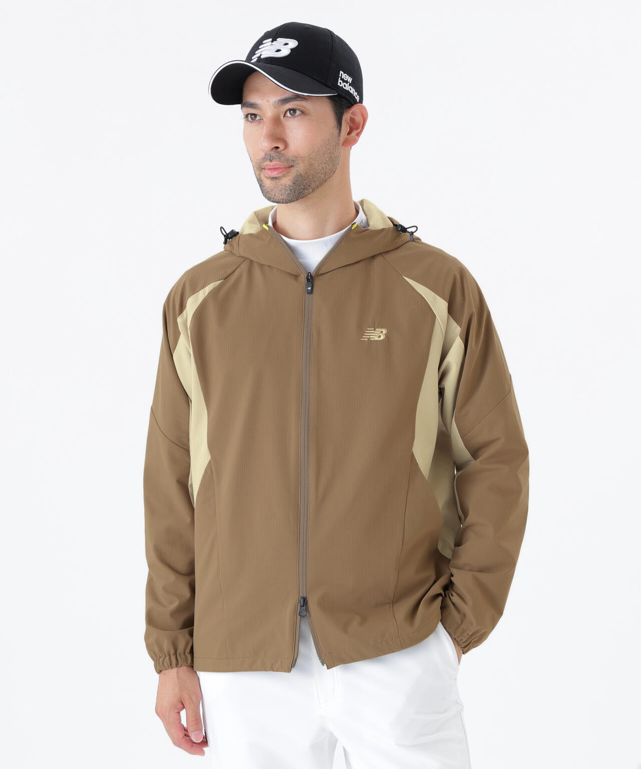 撥水 4WAYストレッチ フルジップ シェルパーカー (MENS)