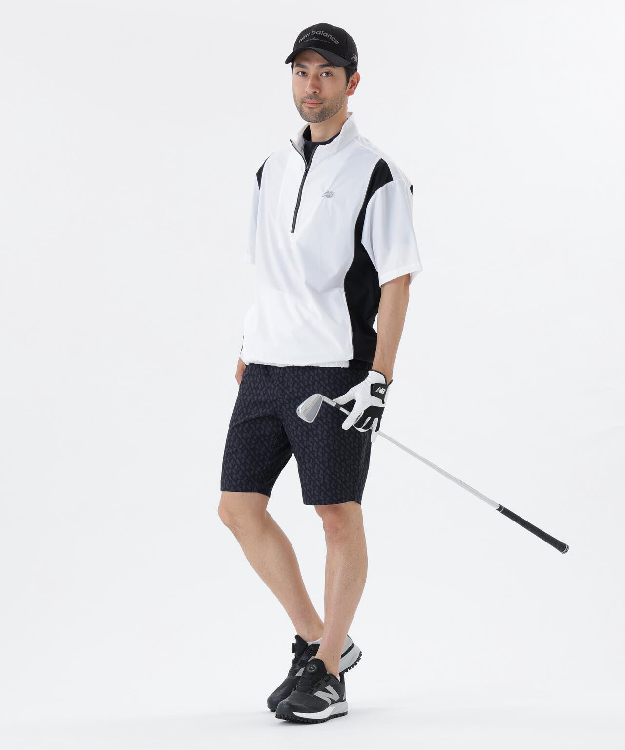 ストレッチ 撥水 ハーフスリーブ スタンドジップ ブルゾン (MENS)