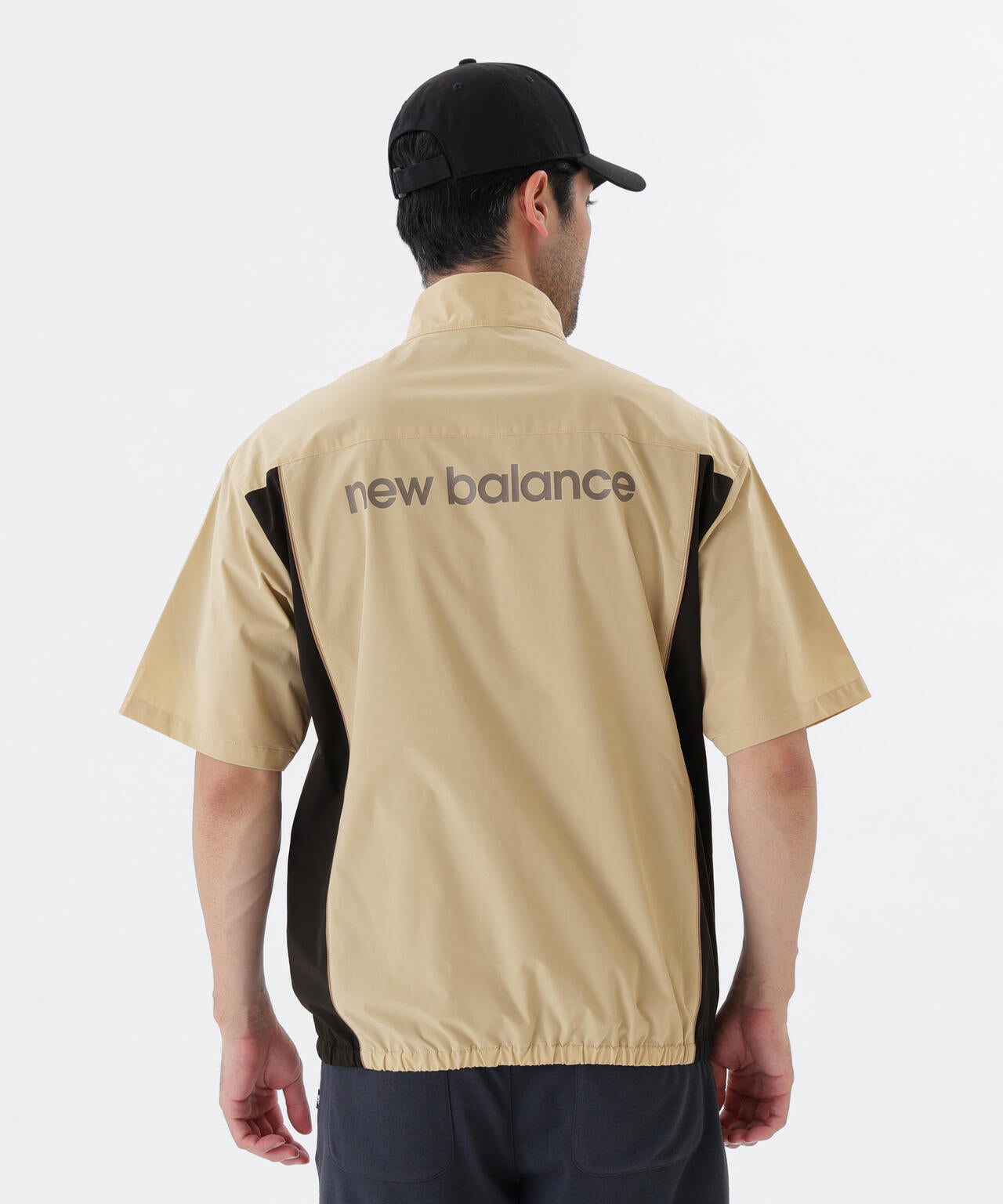 ストレッチ 撥水 ハーフスリーブ スタンドジップ ブルゾン (MENS)