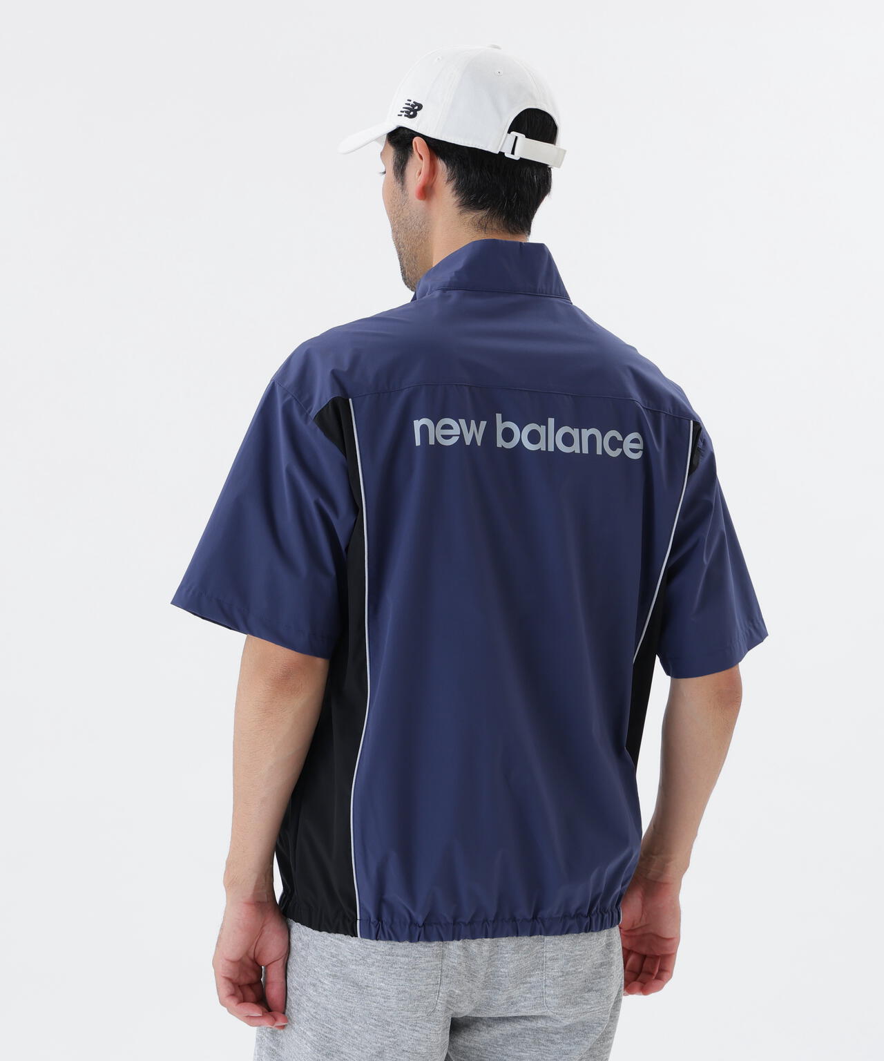 ストレッチ 撥水 ハーフスリーブ スタンドジップ ブルゾン (MENS)