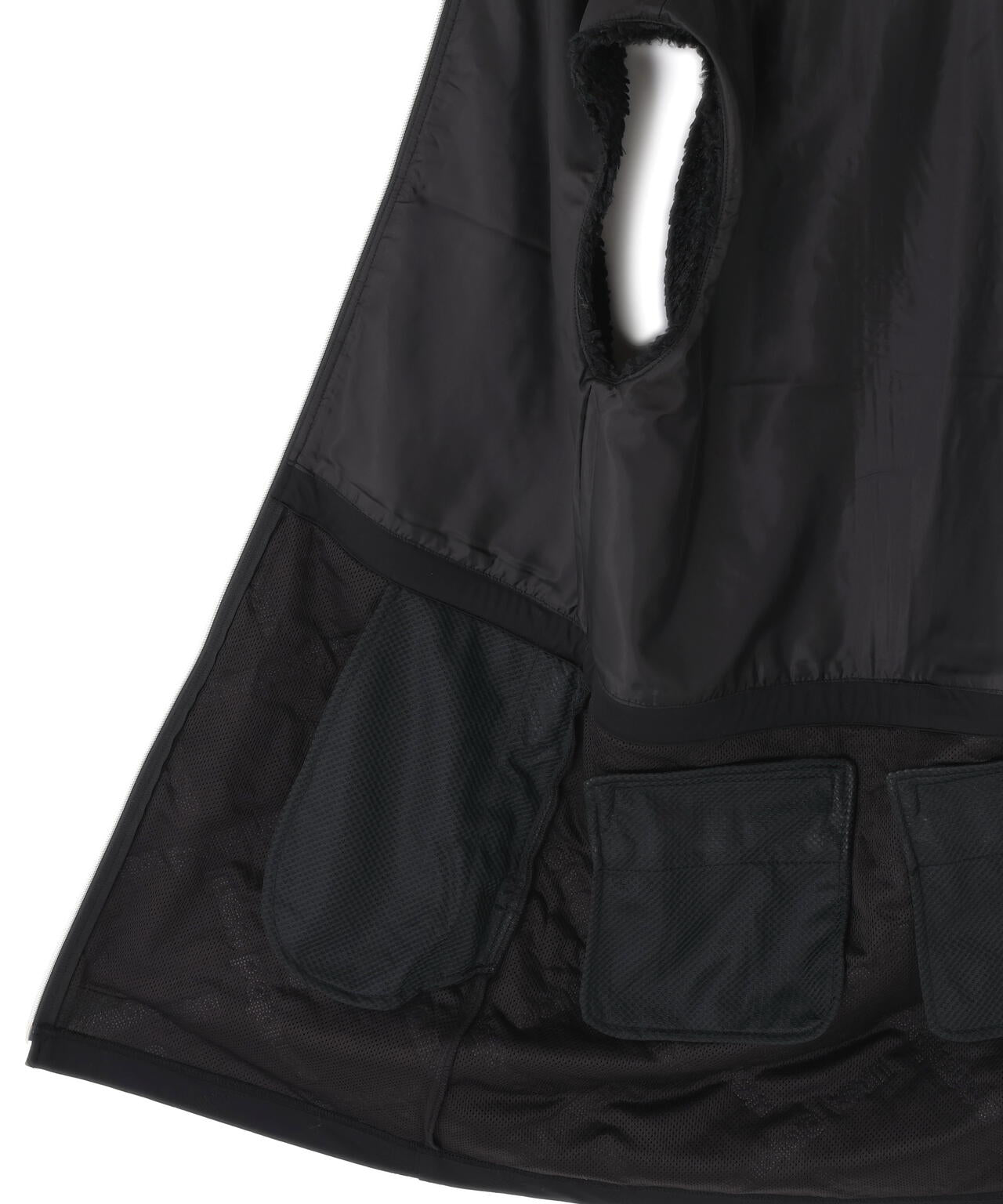 ボア×ロゴキルト フルジップ ワンピース (WOMENS)