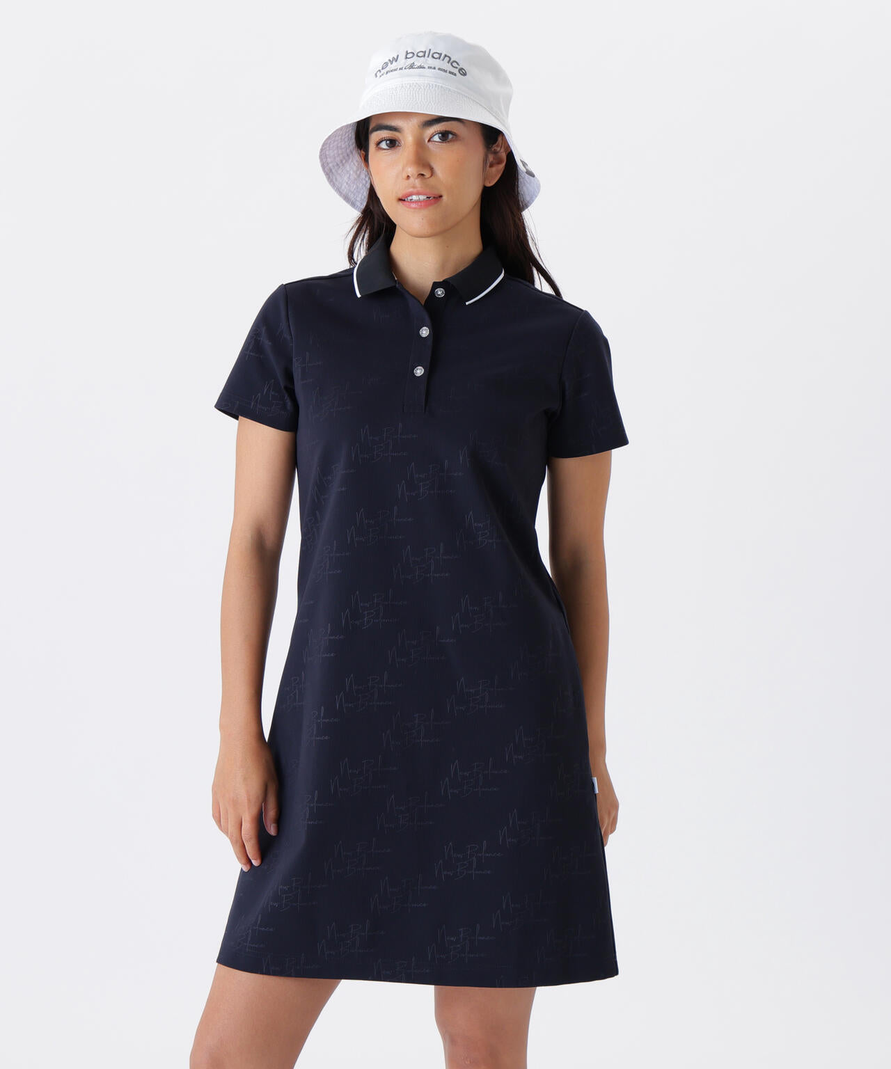 【直営店舗・公式オンライン限定】ロゴモノグラム柄 半袖 ポロワンピース (WOMENS)