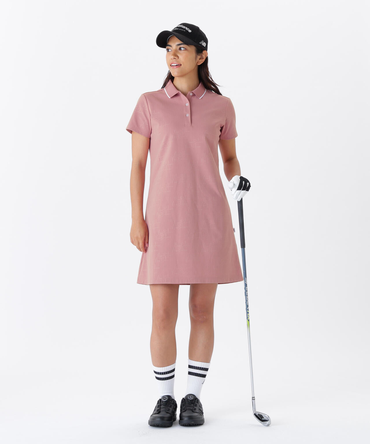 【直営店舗・公式オンライン限定】ロゴモノグラム柄 半袖 ポロワンピース (WOMENS)