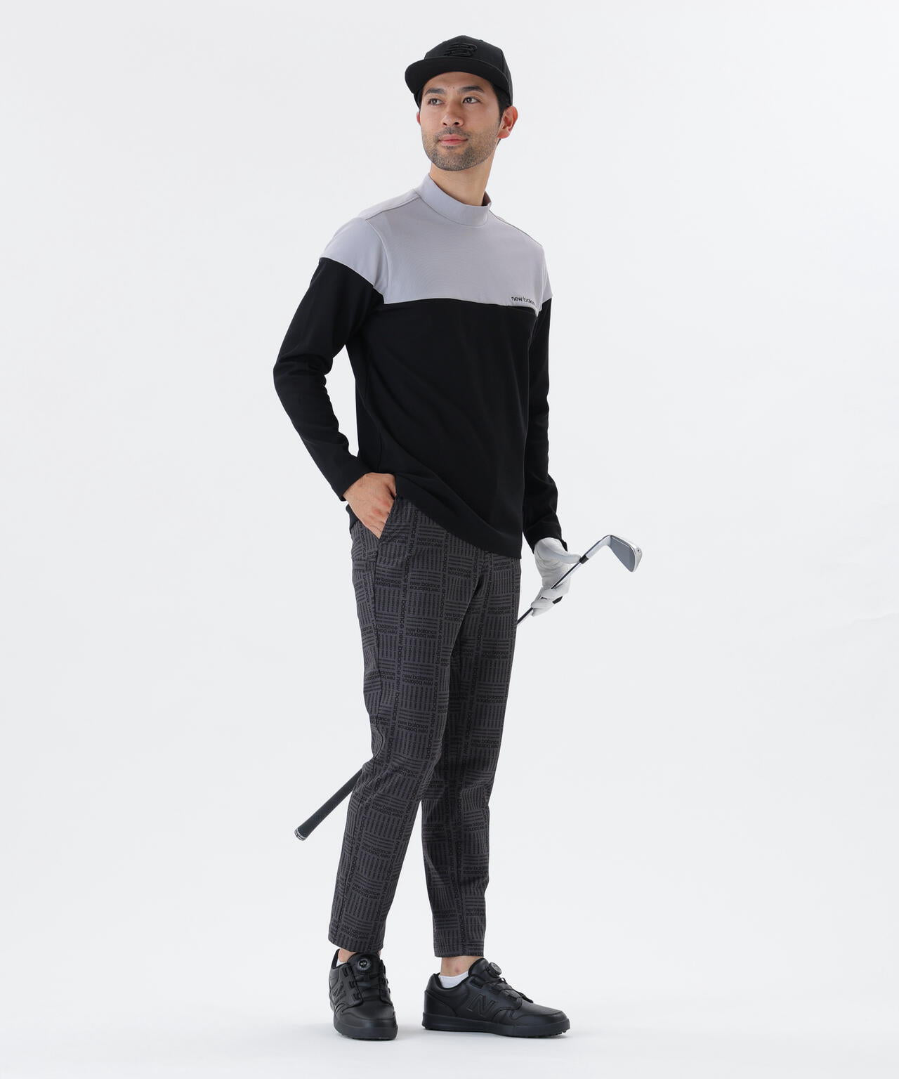 ロゴグレンチェック柄 4WAYストレッチ ロングパンツ (MENS)