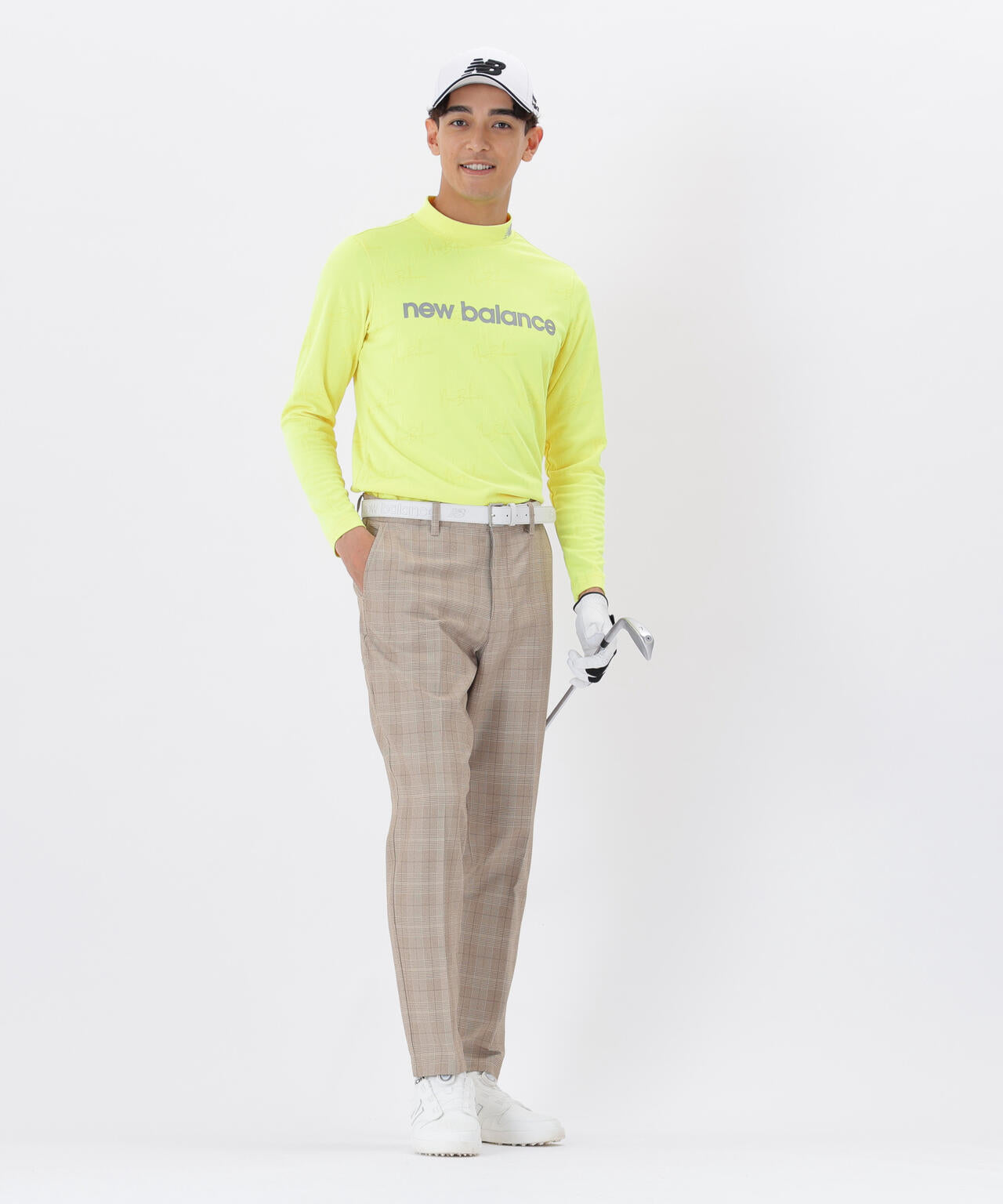 グレンチェック柄 ワイド テーパード ロングパンツ (MENS)