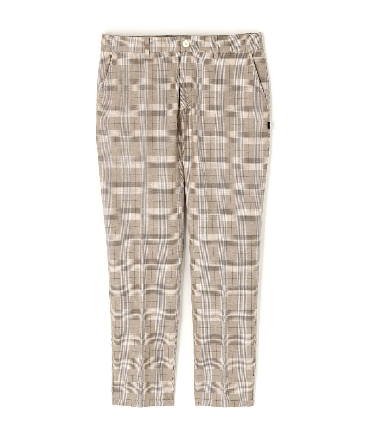 グレンチェック柄 ワイド テーパード ロングパンツ (MENS)