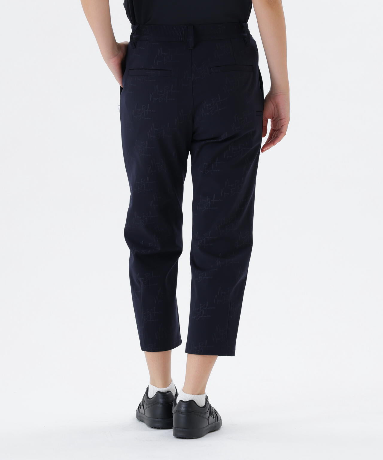 モノグラムロゴ柄 ジャージー テーパード クロップドパンツ (WOMENS)