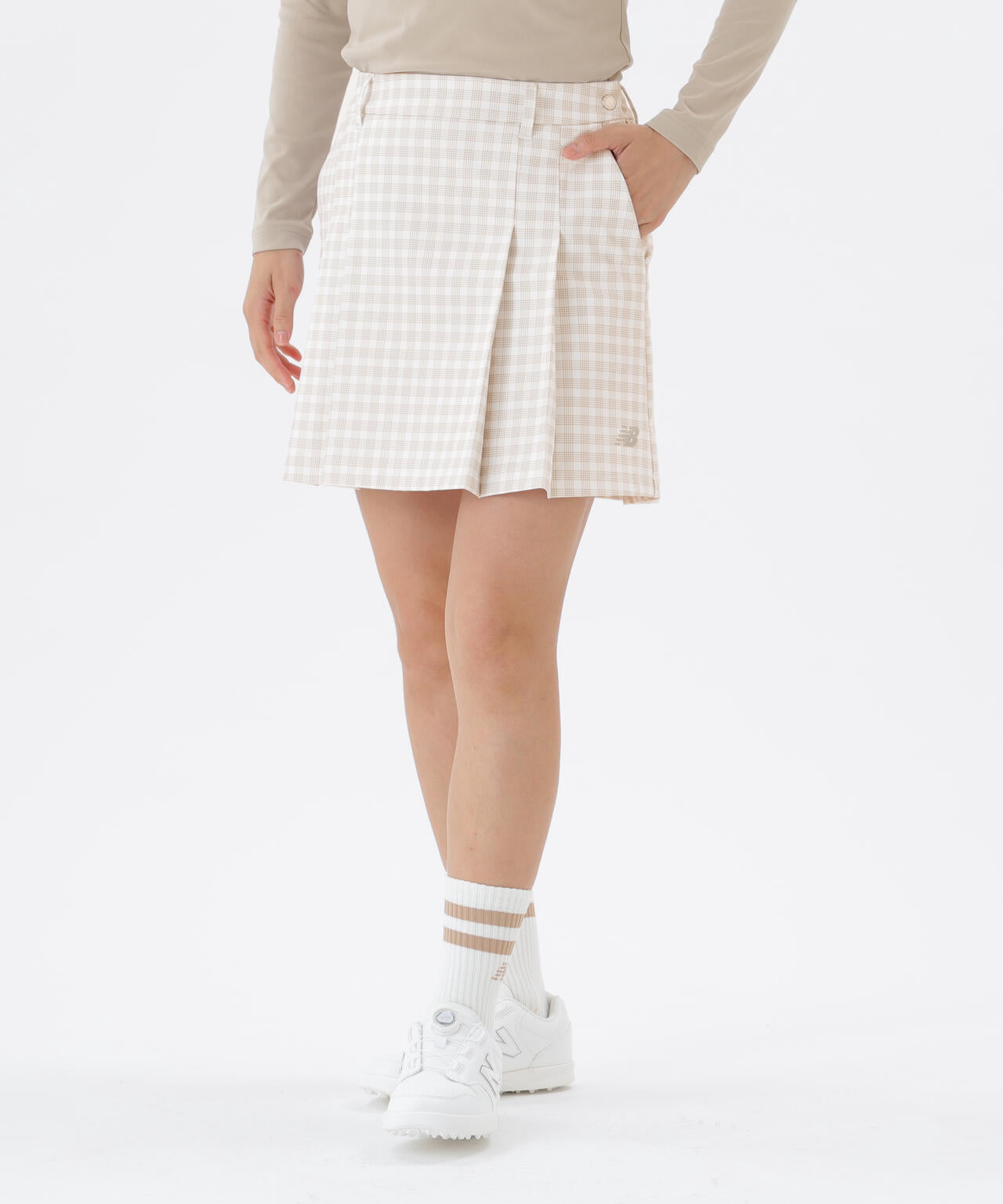 4WAYストレッチ 撥水 ソフトシェル プリーツスカート (WOMENS)