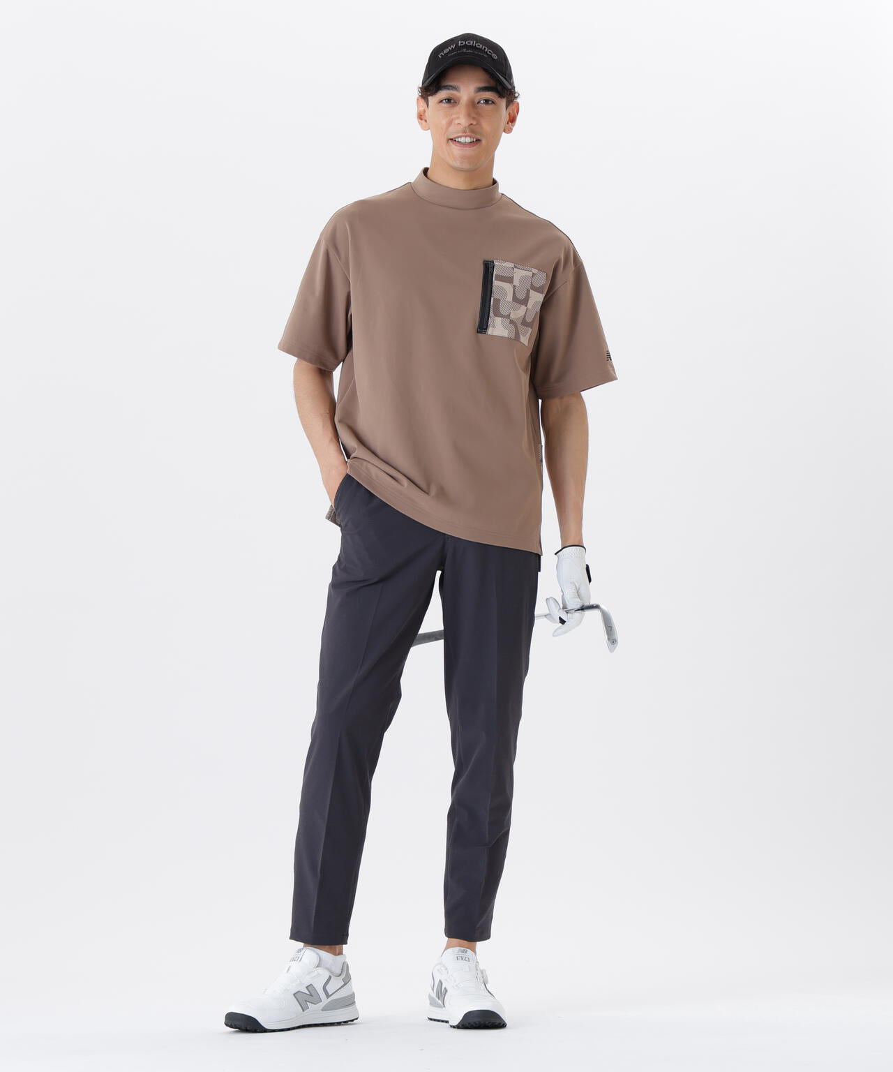 ドビーチェック ワイド テーパード ロングパンツ (MENS)