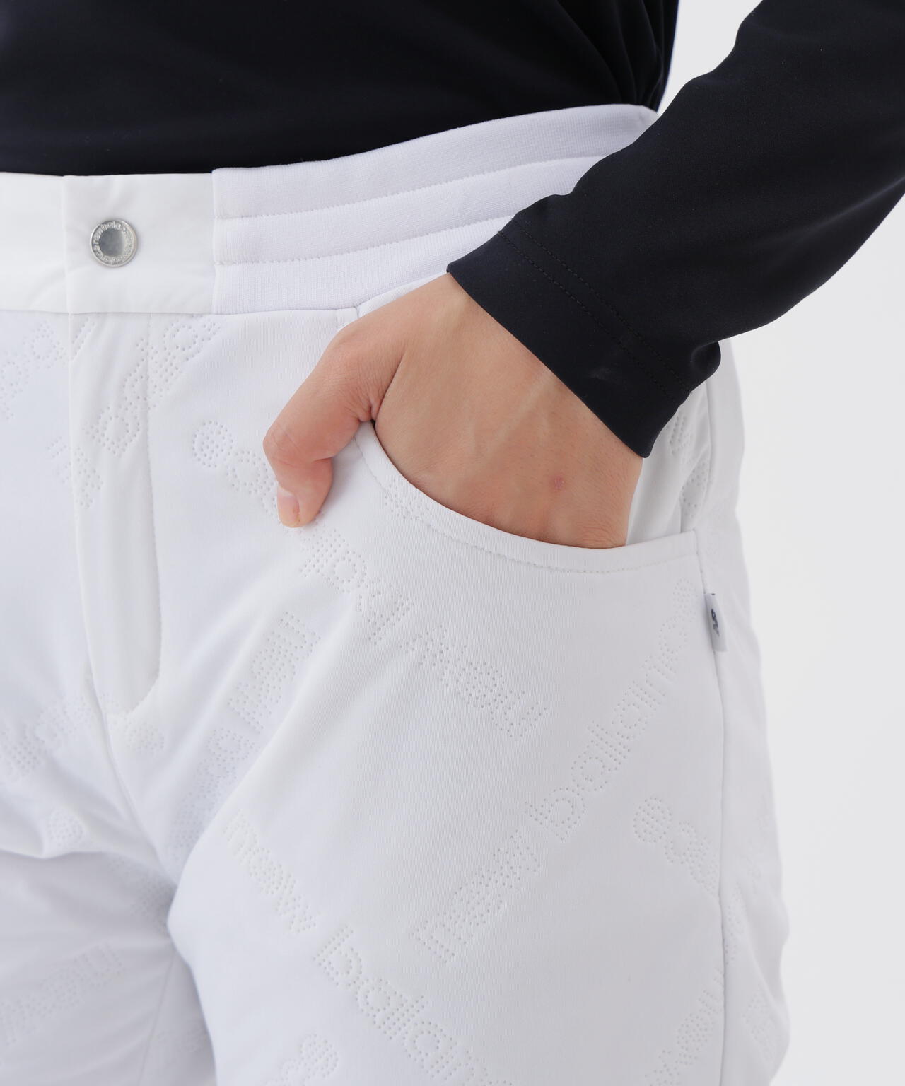 撥水 防風 保温 キルト テーパード ロングパンツ (WOMENS)