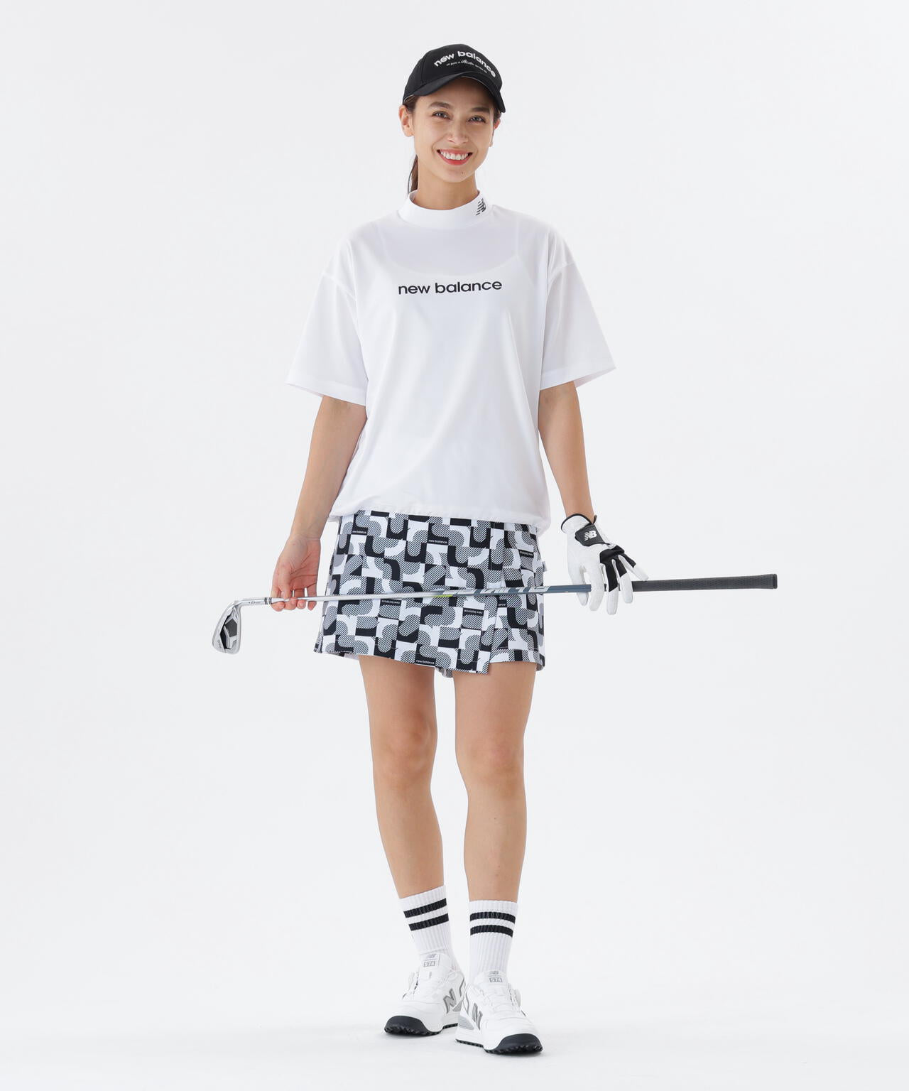 ロゴジオメトリック柄 ジャージー ラップキュロット (WOMENS)