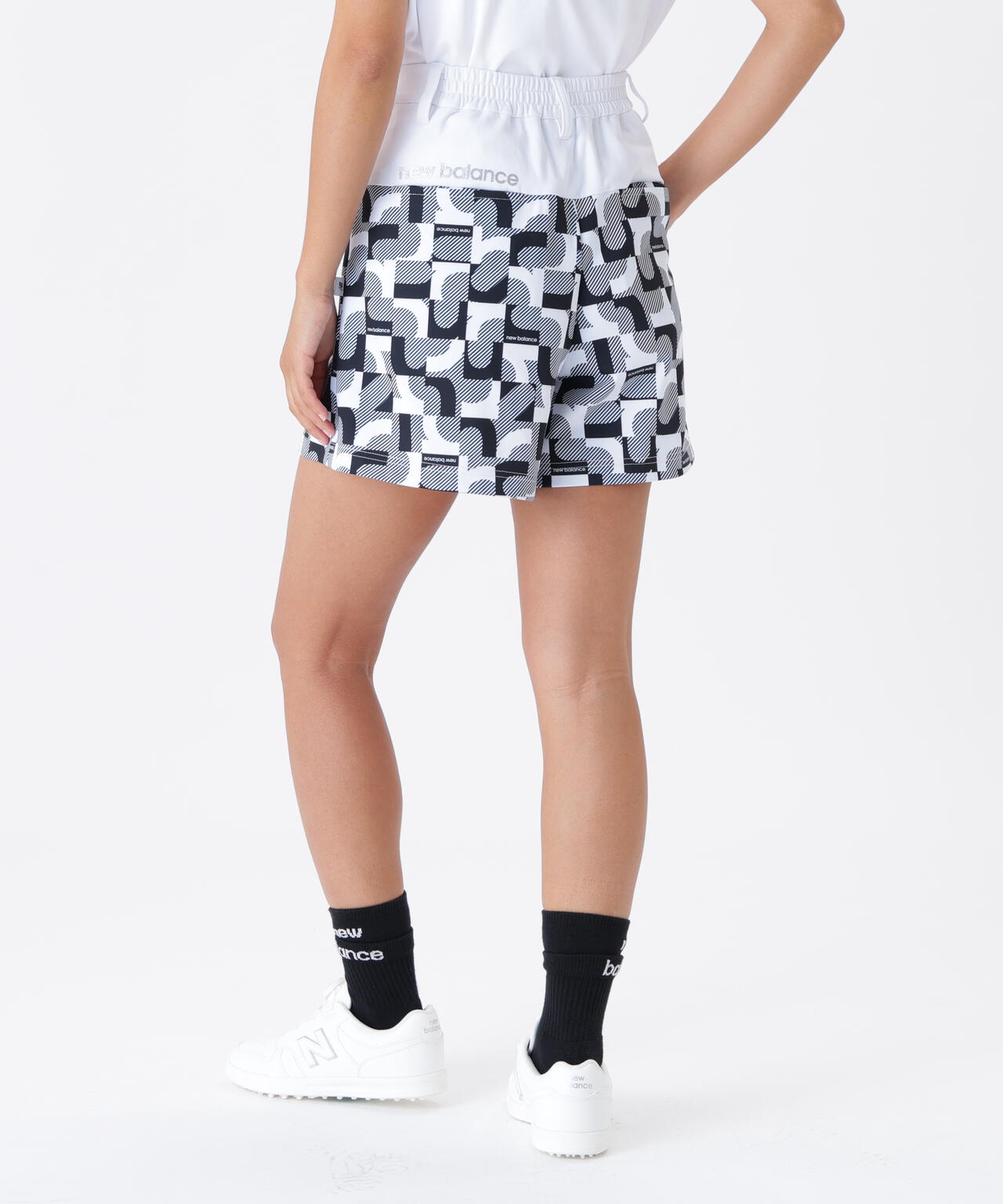 ロゴジオメトリック柄 ジャージー ラップキュロット (WOMENS)