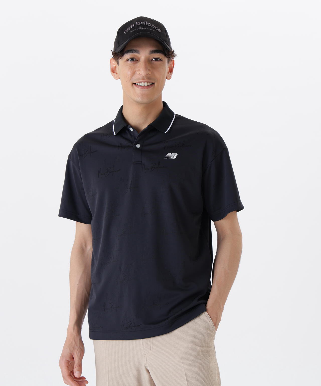 【直営店舗・公式オンライン限定】シグネチャーモノグラム柄 半袖 ポロシャツ (MENS)