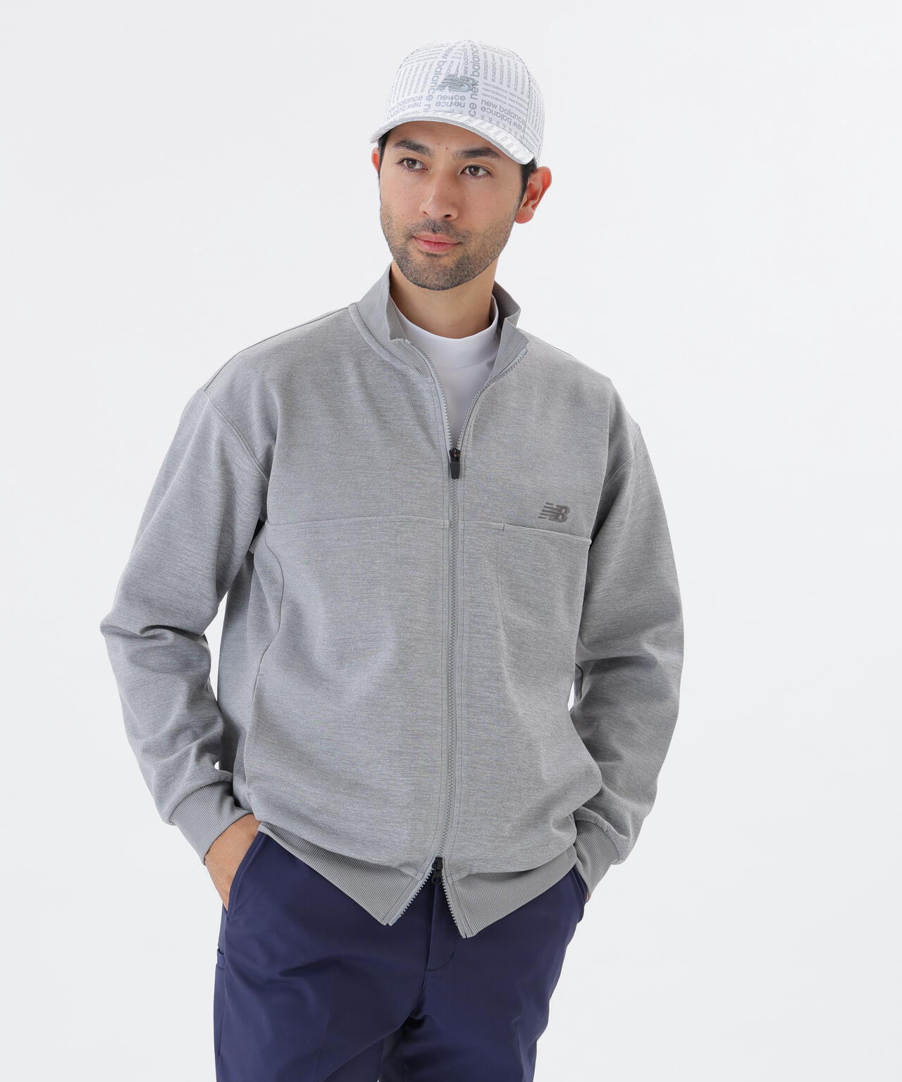 スウェット フルジップ スタンドネック プルオーバー (MENS)