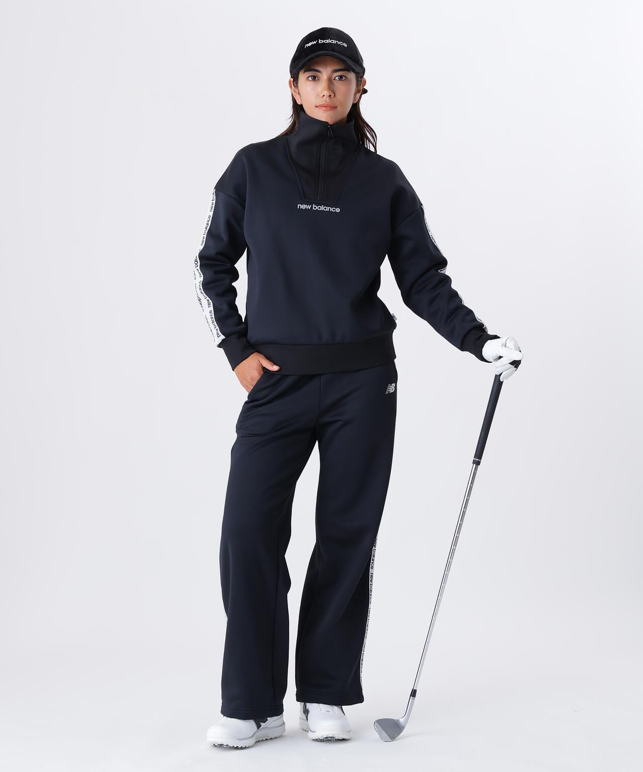 スウェット ハーフジップ プルオーバー (WOMENS)