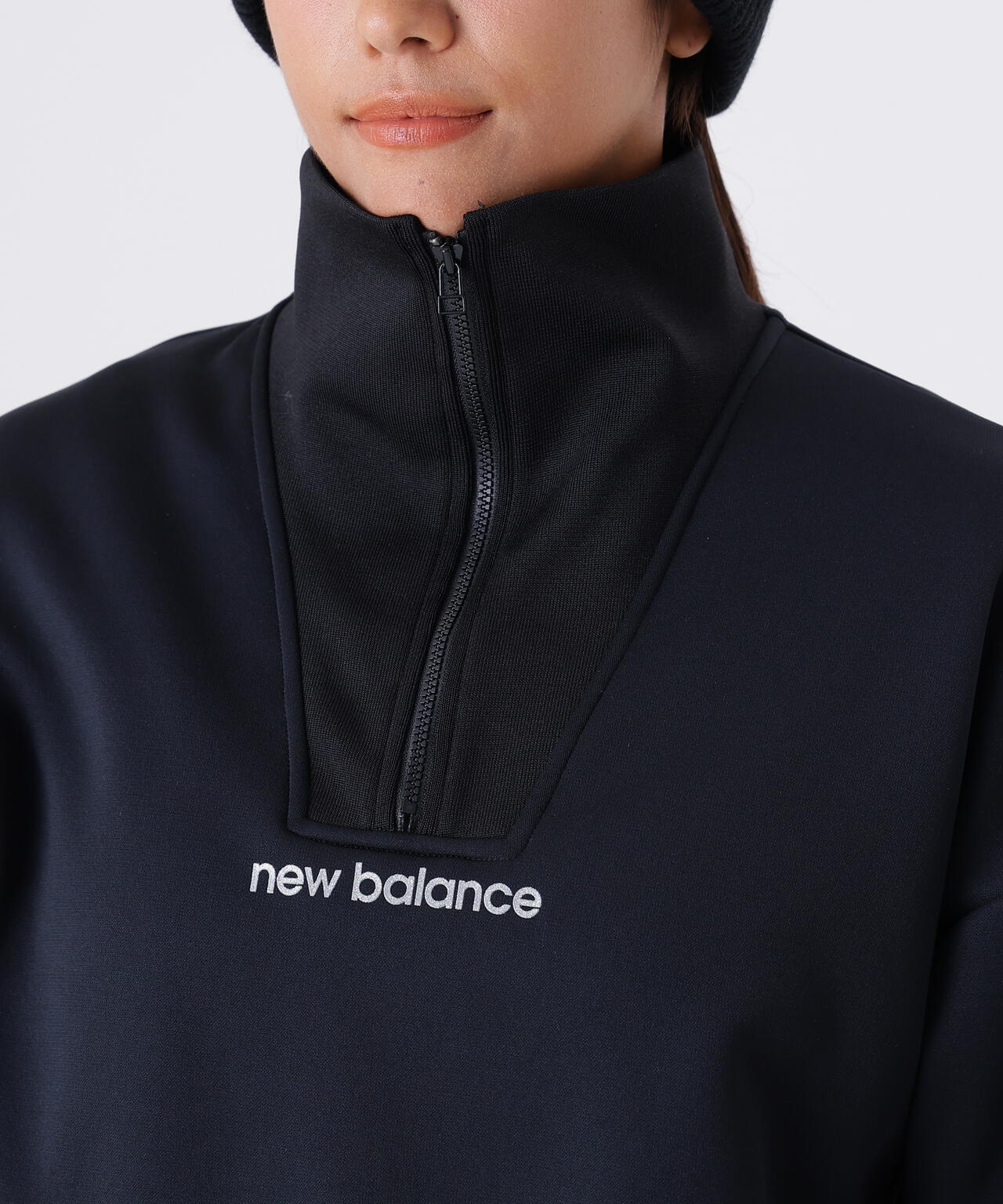 スウェット ハーフジップ プルオーバー (WOMENS)