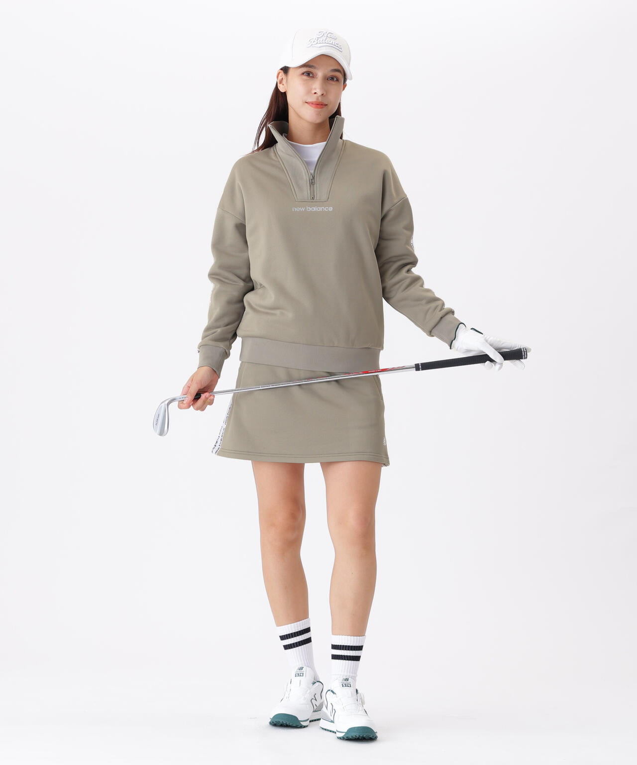 スウェット ハーフジップ プルオーバー (WOMENS)