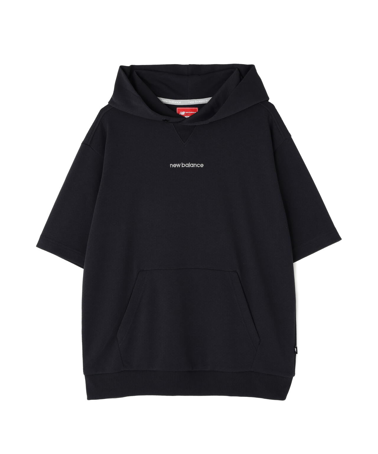 吸汗速乾性 抗ピル ストレッチ UV ハーフスリーブ スウェット プルオーバー フーディー (MENS)