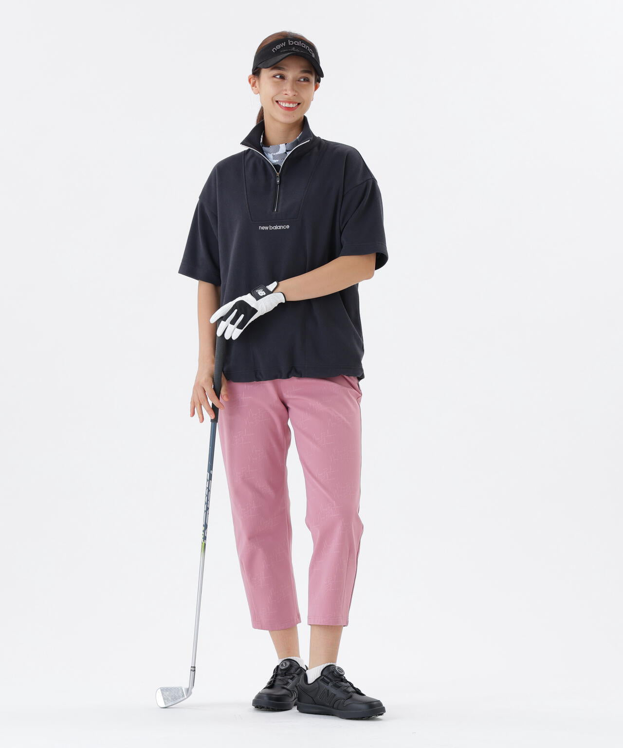 【直営店舗・公式オンライン限定】半袖 スウェット ハーフジップ プルオーバー (WOMENS)