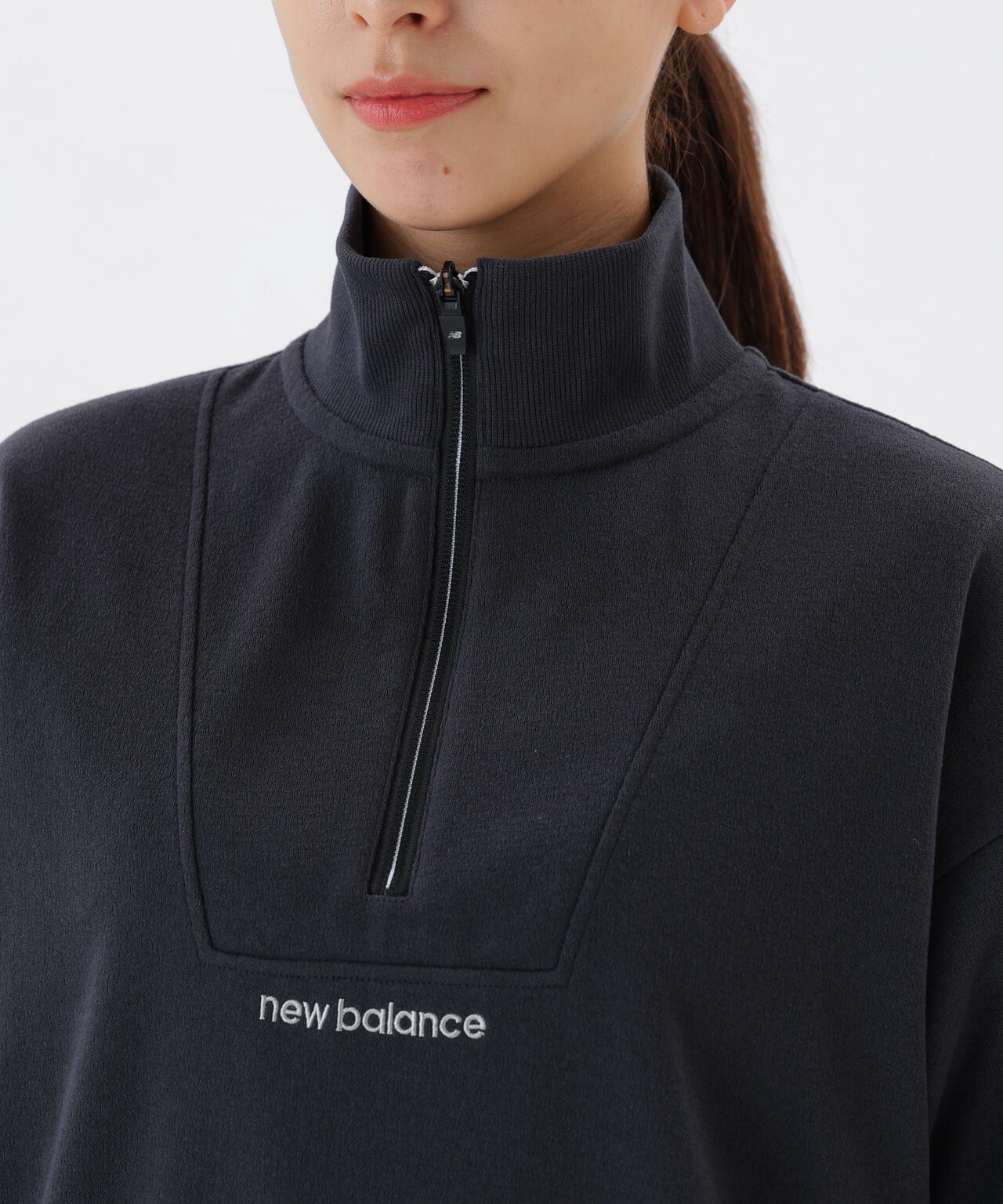 【直営店舗・公式オンライン限定】半袖 スウェット ハーフジップ プルオーバー (WOMENS)