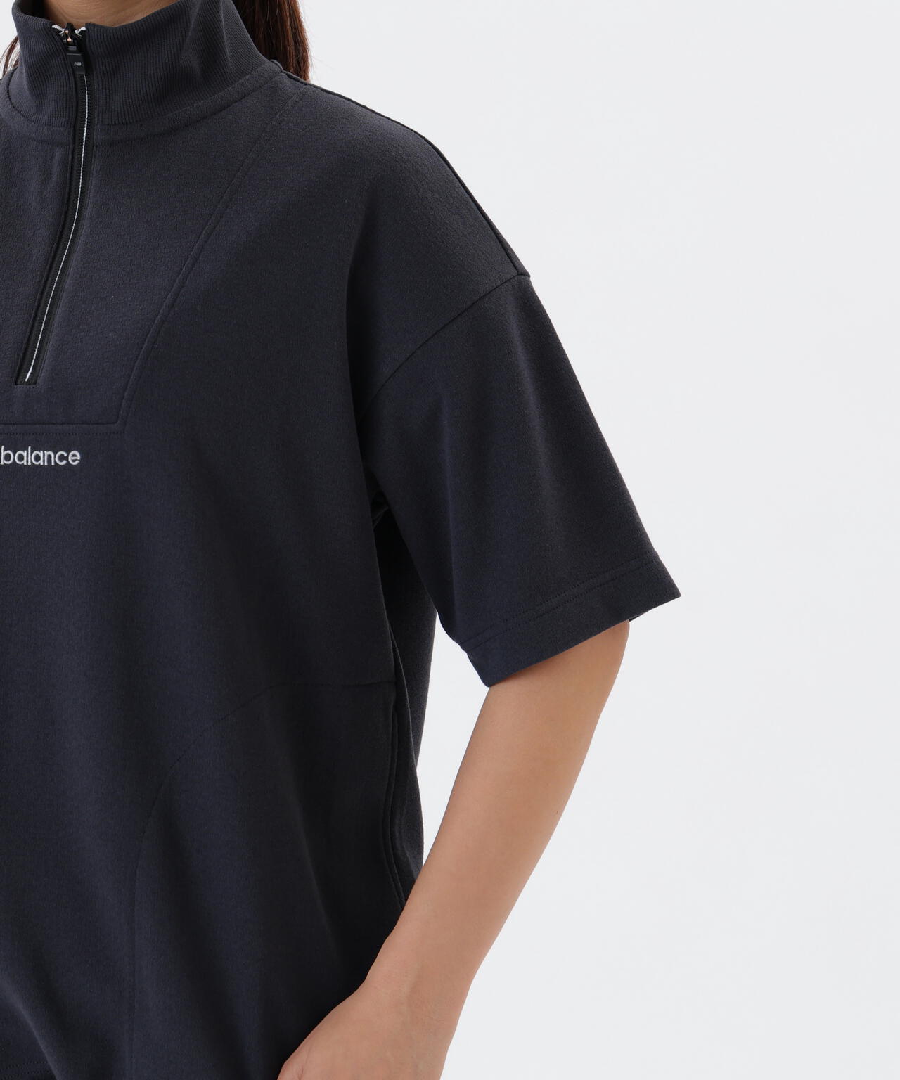 【直営店舗・公式オンライン限定】半袖 スウェット ハーフジップ プルオーバー (WOMENS)