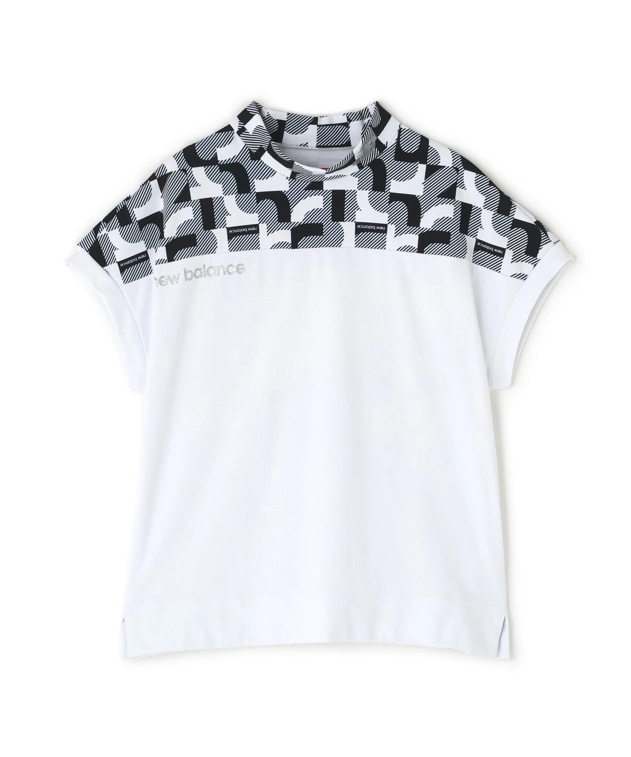 ロゴジオメトリック柄 UV フレンチスリーブ モックネック プルオーバー (WOMENS)