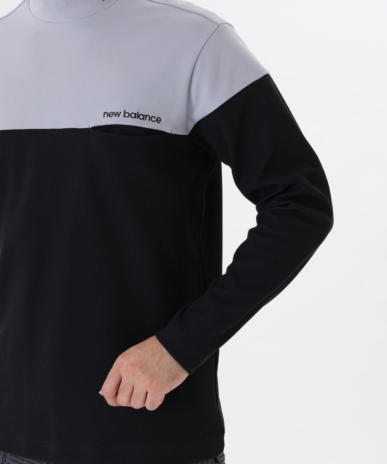 UV ストレッチ 長袖 モックネック プルオーバー (MENS)