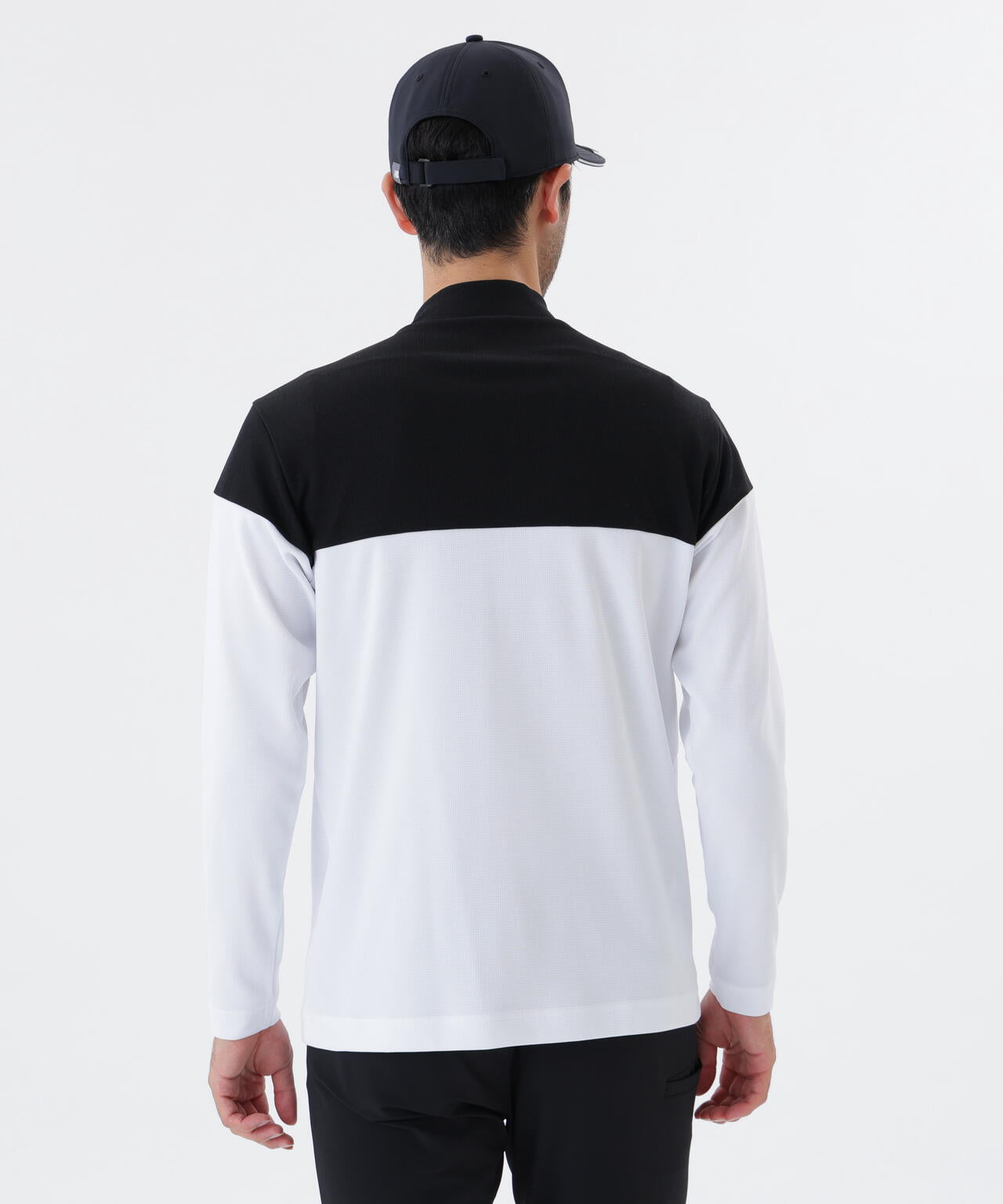 UV ストレッチ 長袖 モックネック プルオーバー (MENS)