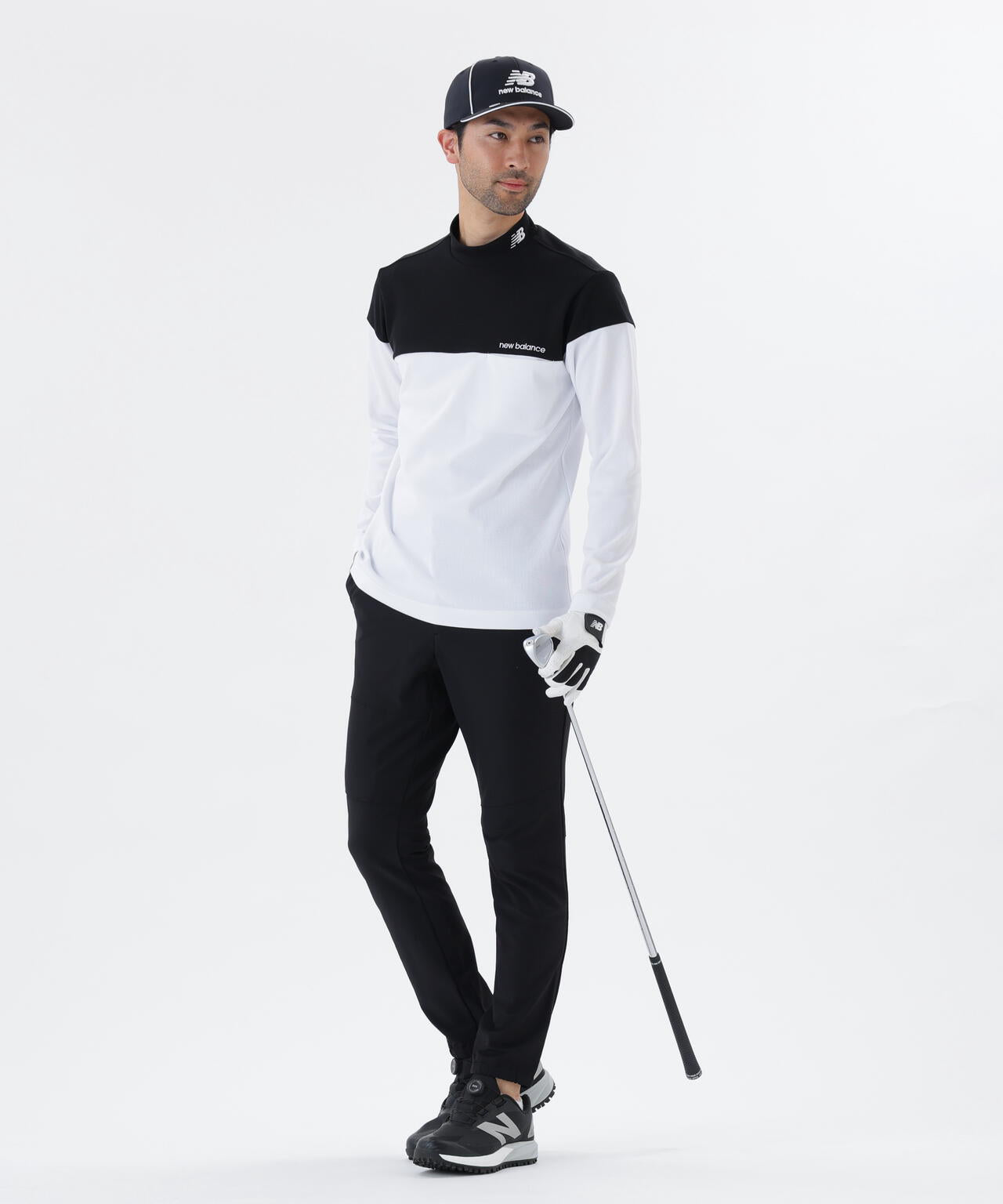 UV ストレッチ 長袖 モックネック プルオーバー (MENS)